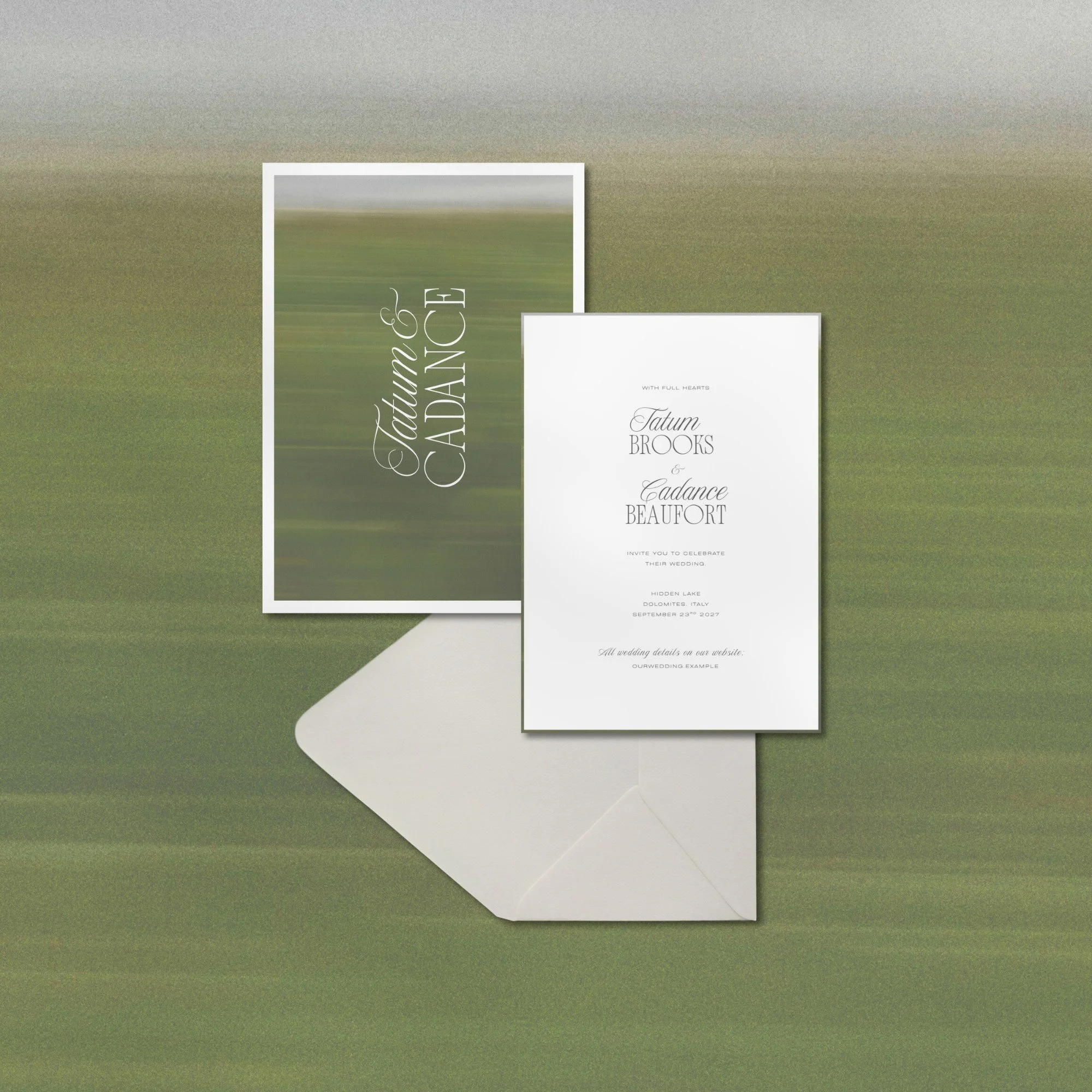 Editable Canva wedding invitation for elegant celebrations