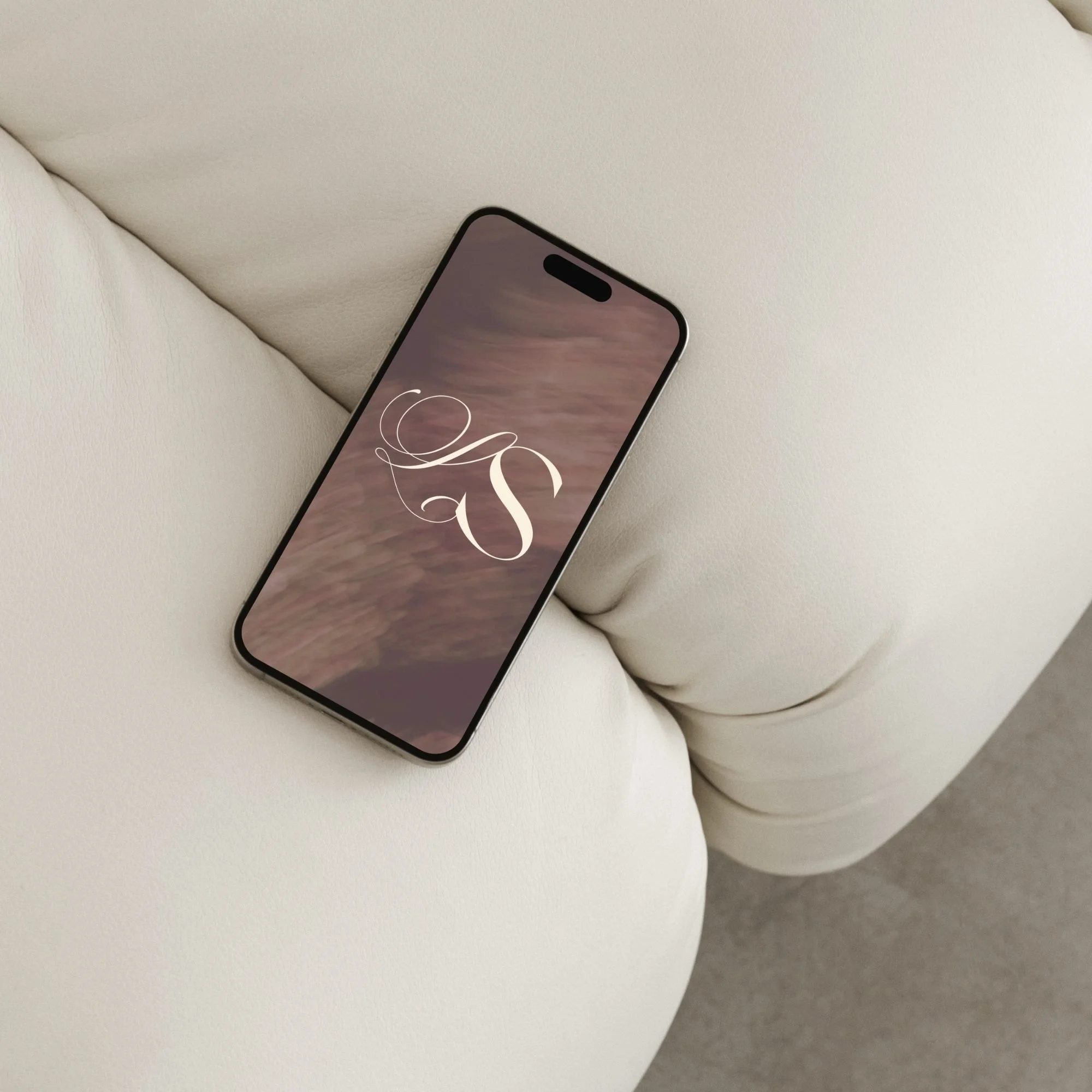 Romantic Canva wedding website mobile mockup