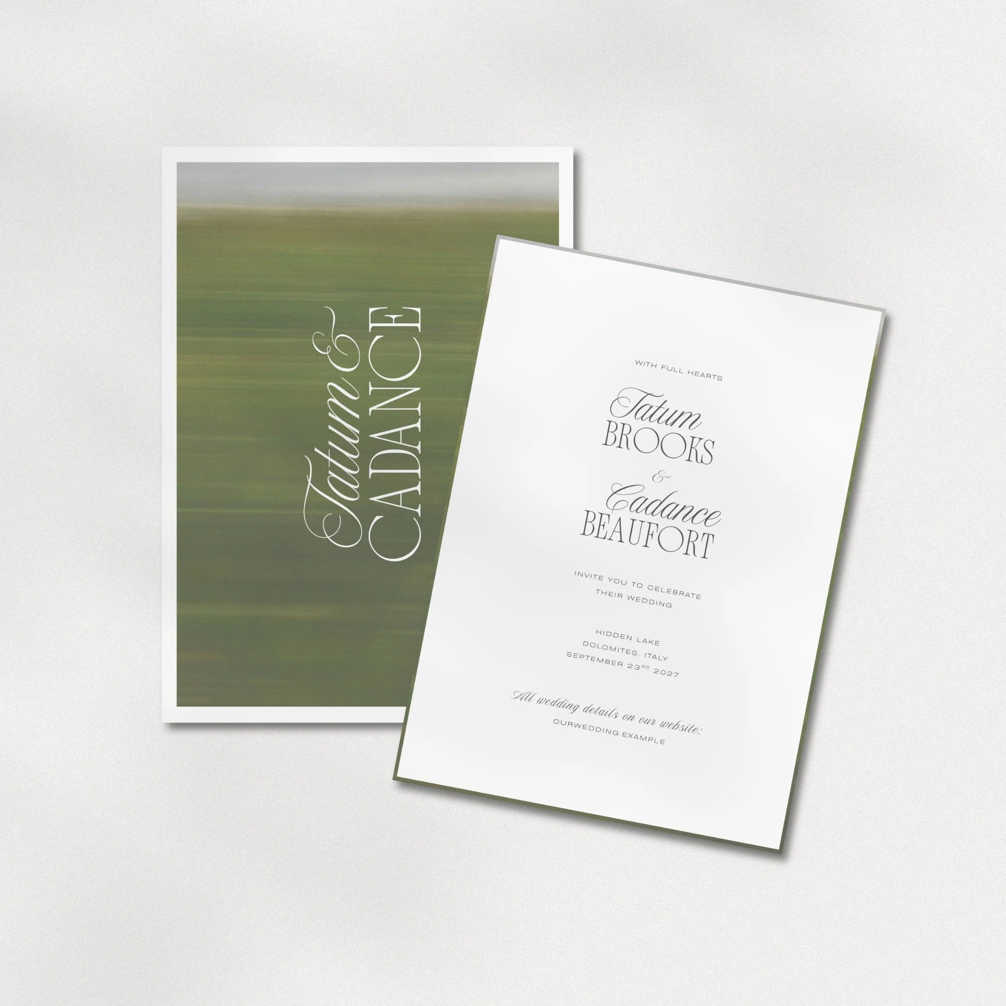 Beautiful wedding invitation design for digital sharing