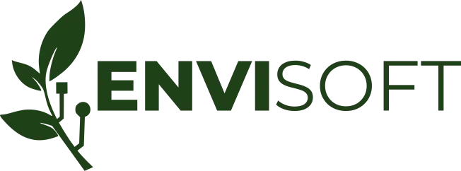 ENVISOFT logo with green leaf design