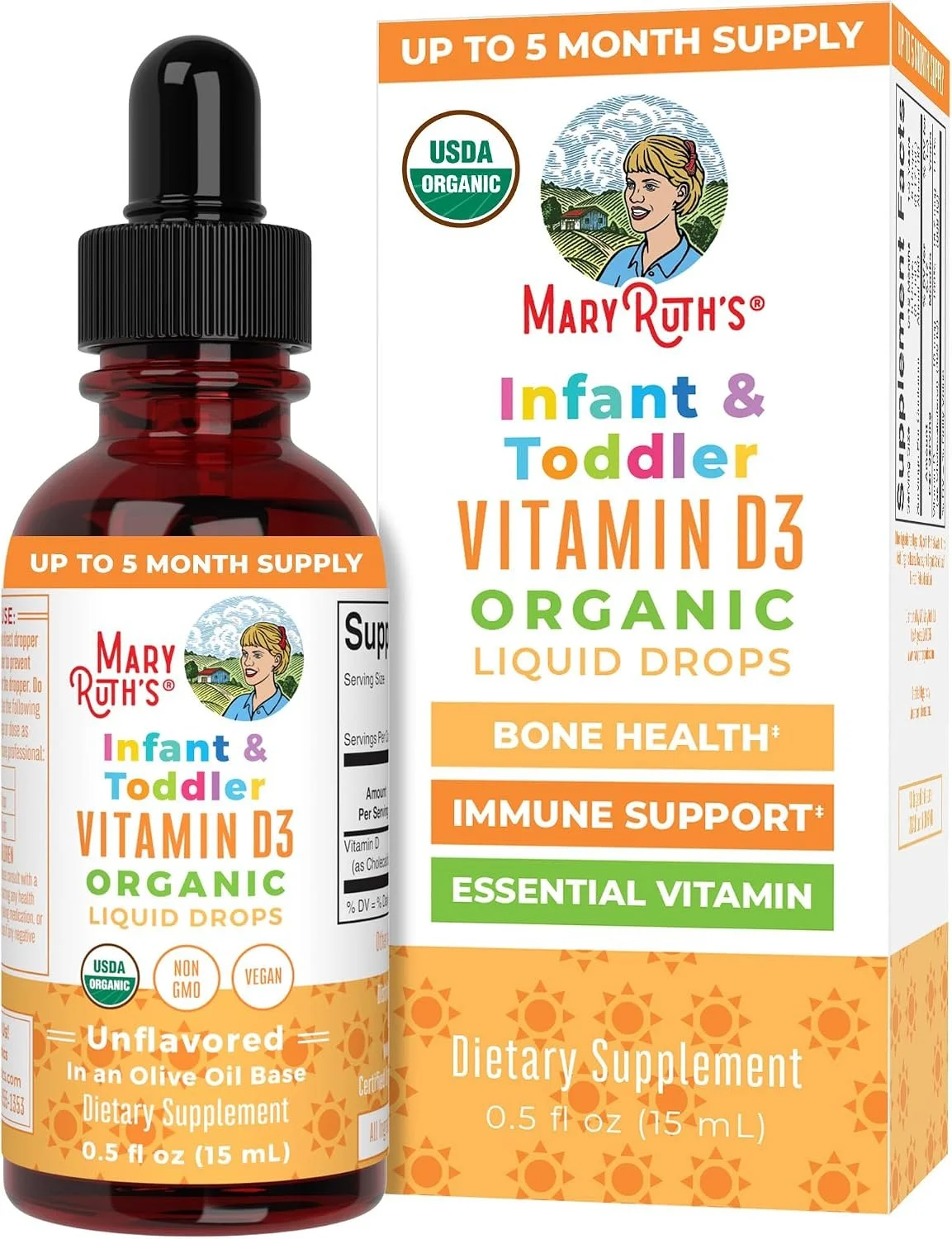  Organic Vitamin D3 Drops