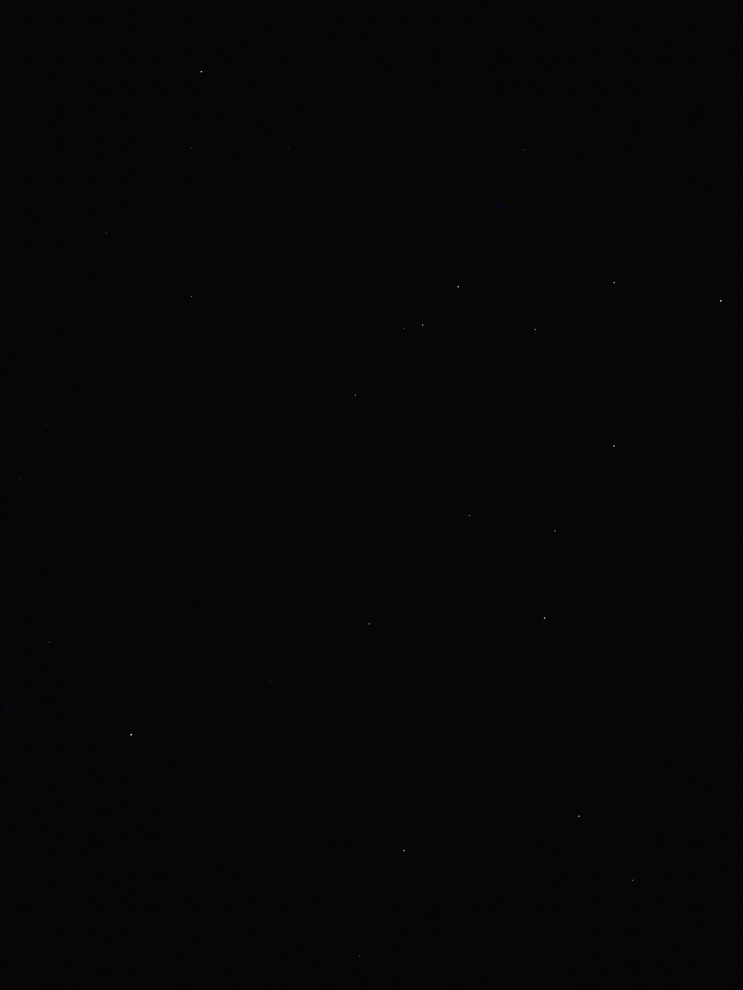 Dark night sky filled with numerous small stars