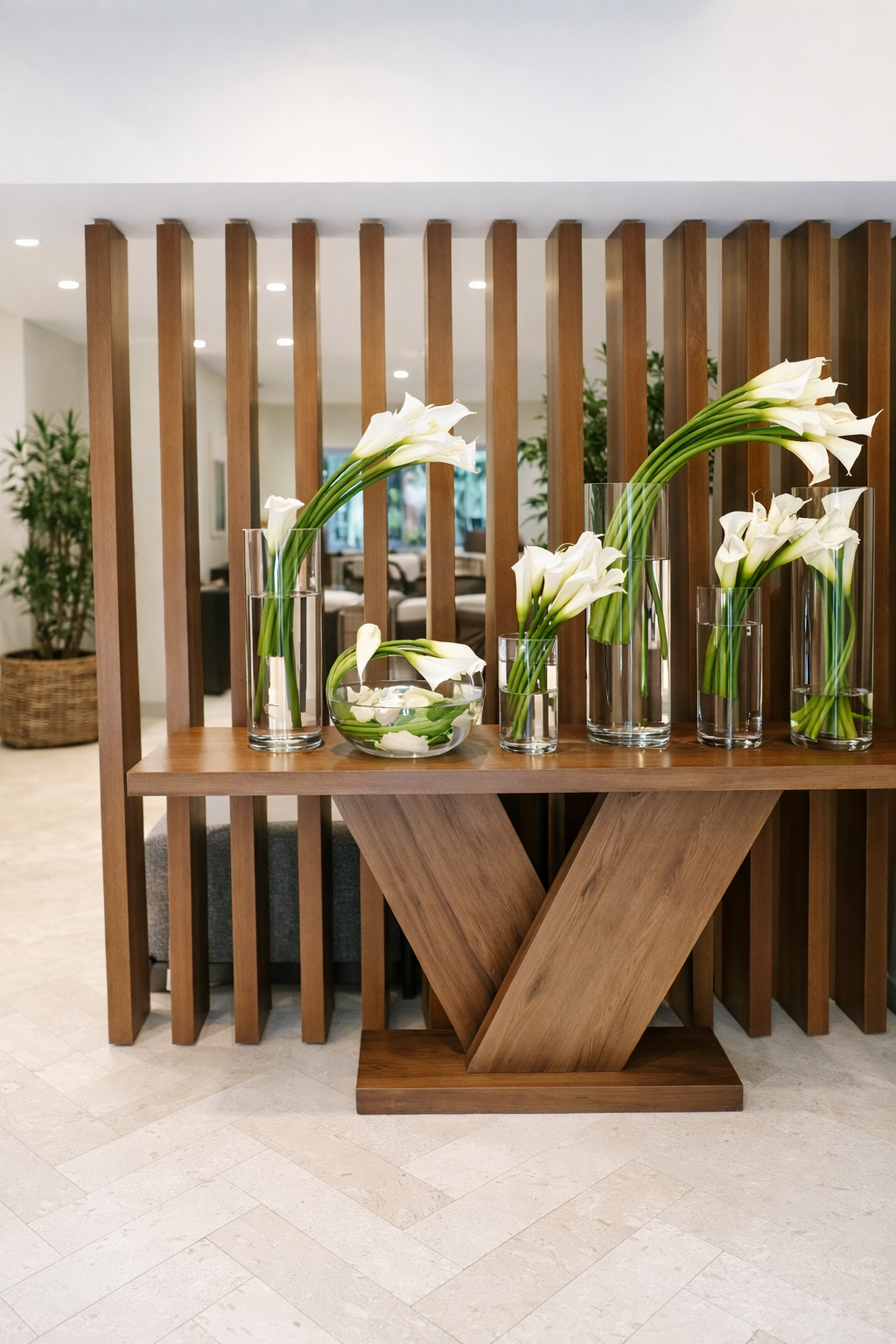 Custom Floral Install - Residential Foyer