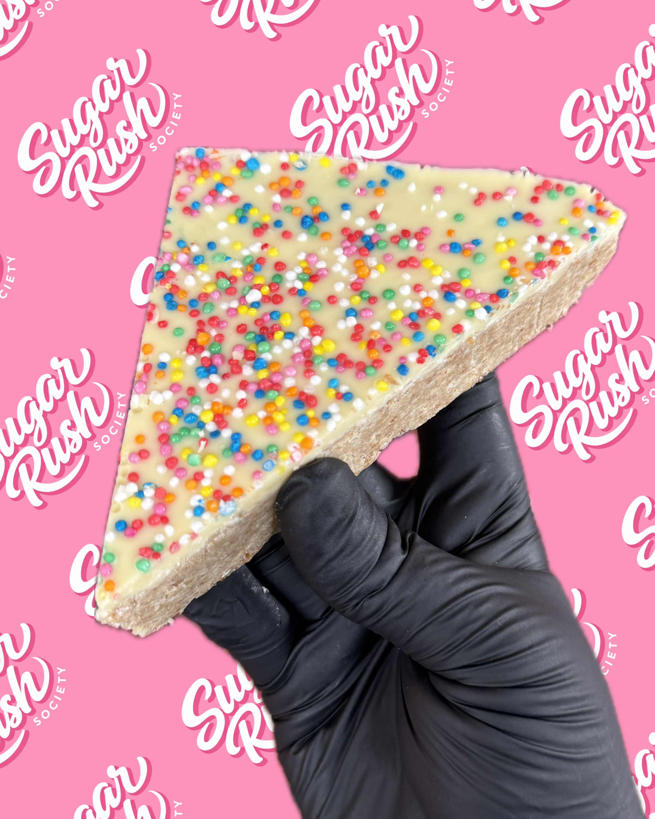 Fairy Bread Slice (white choc)