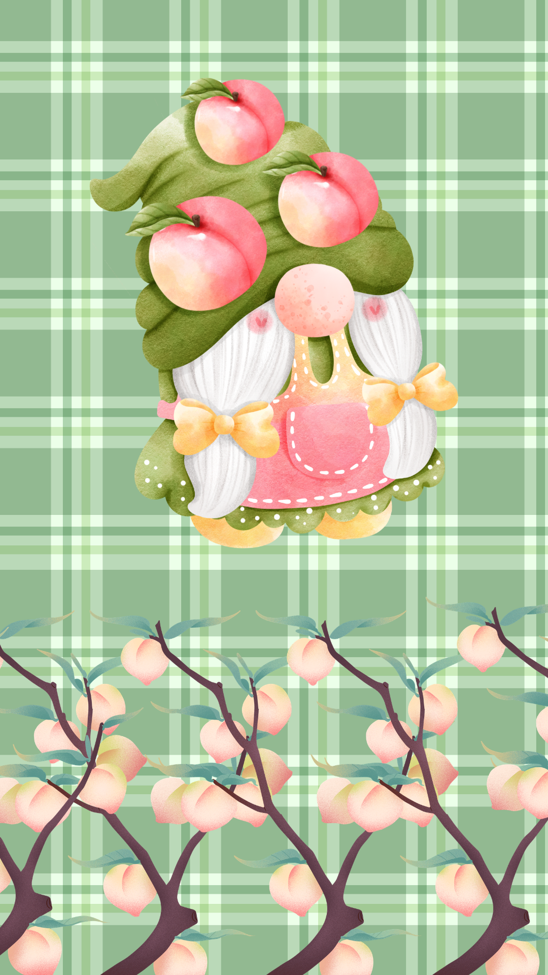 Peach Gonk Digital Download Phone Wallpaper