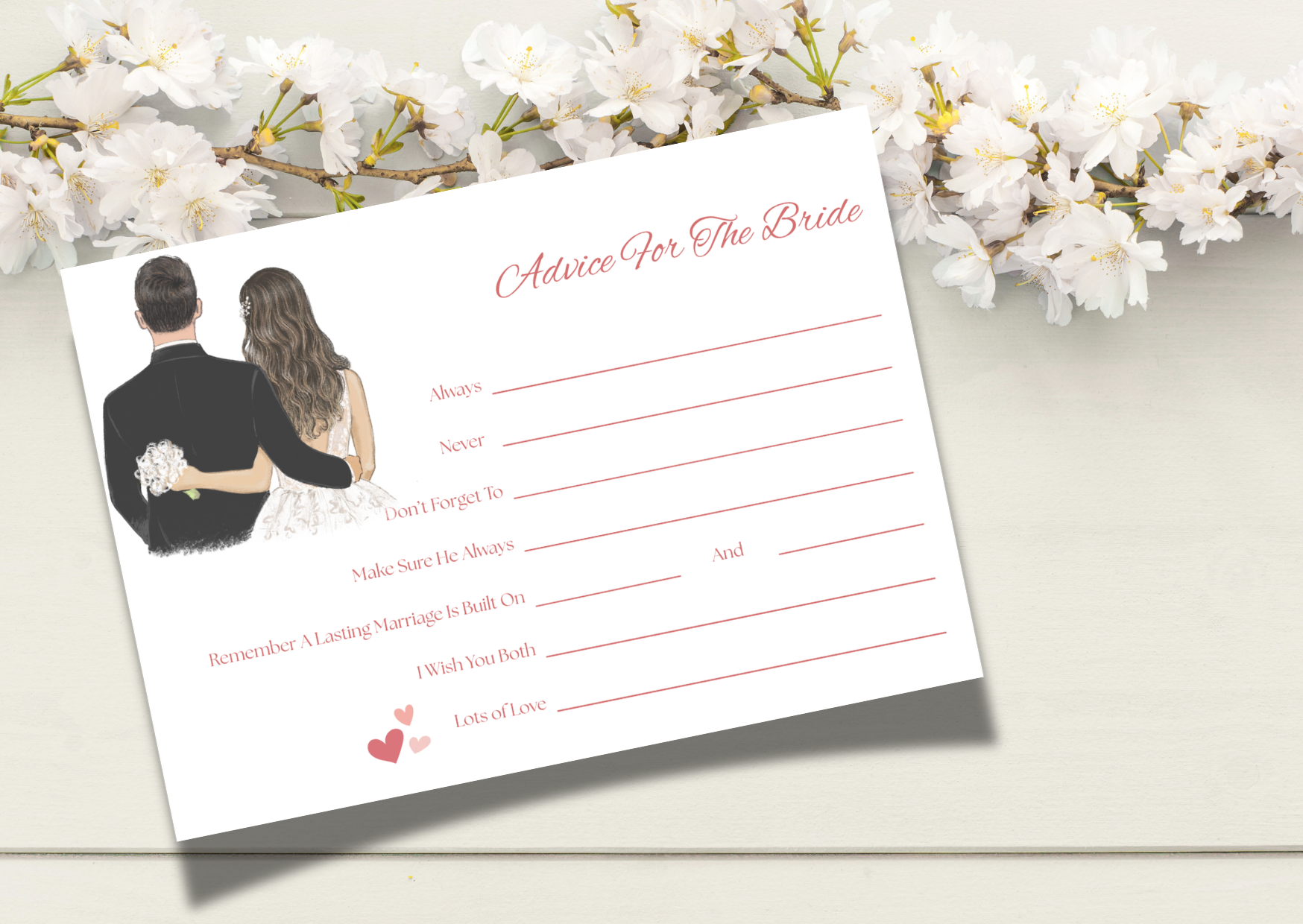 Advice To Bride Cards - Happy Couple
