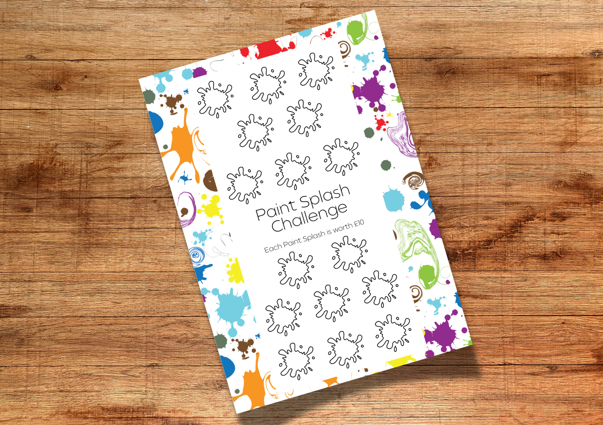 Paint Splash Savings Challenge