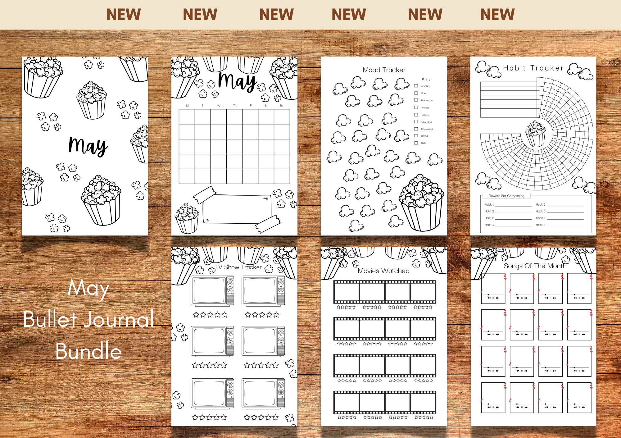 May Bullet Journal Pages