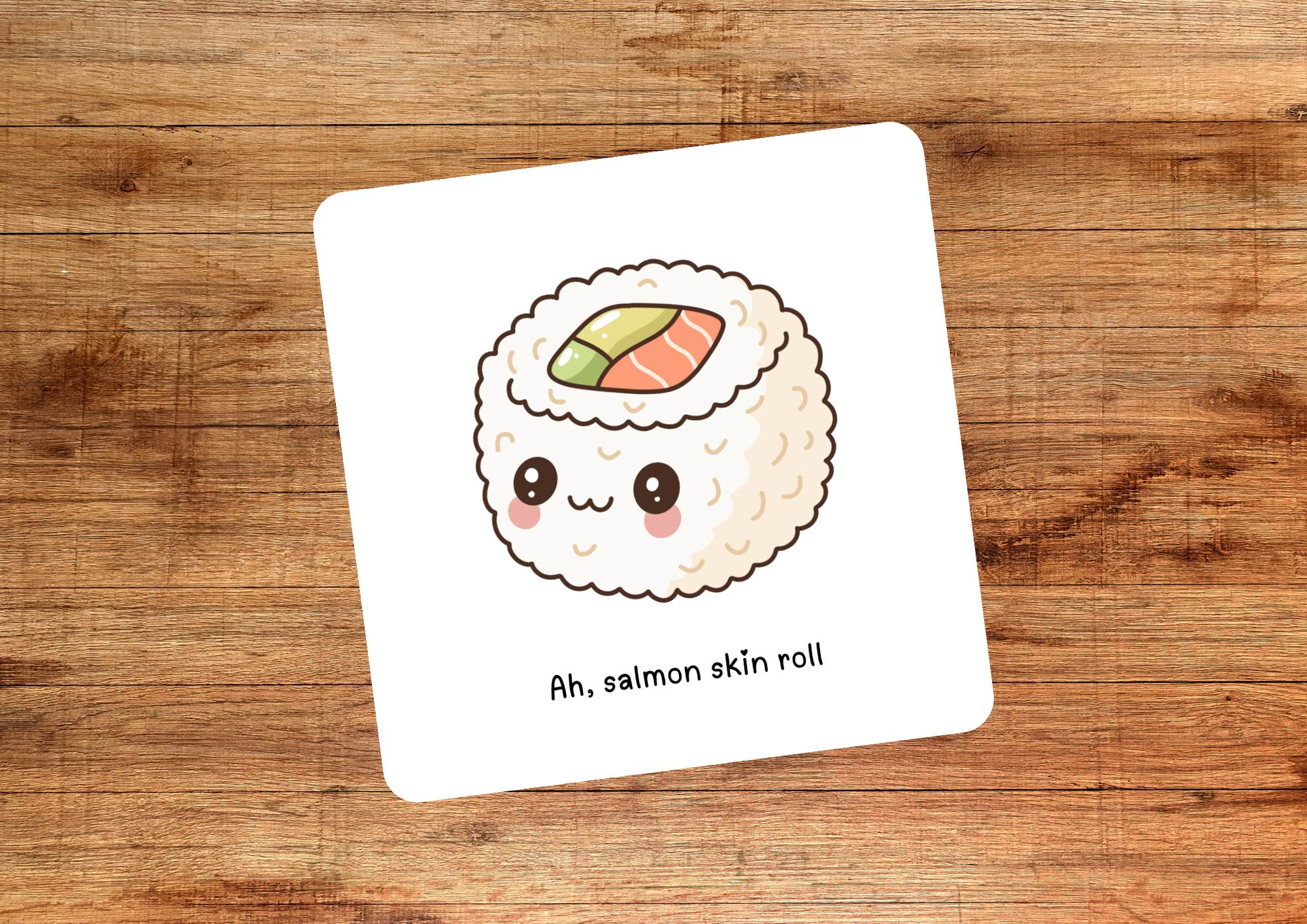 Ah, Salmon Skin Roll Coasters