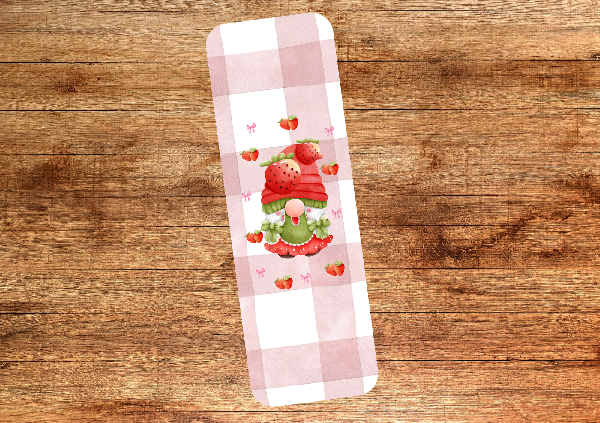Strawberry Gonk Picnic Blanket Bookmark