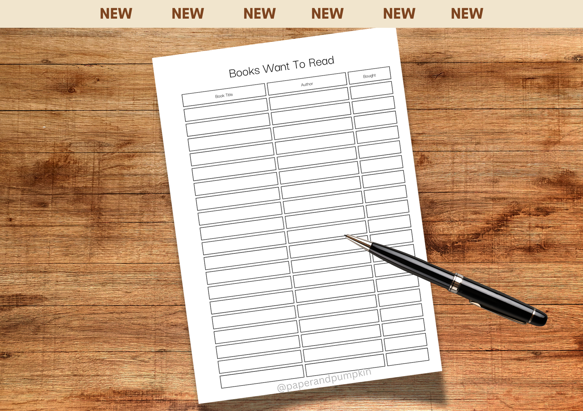 Books I Want To Read Bullet Journal Page