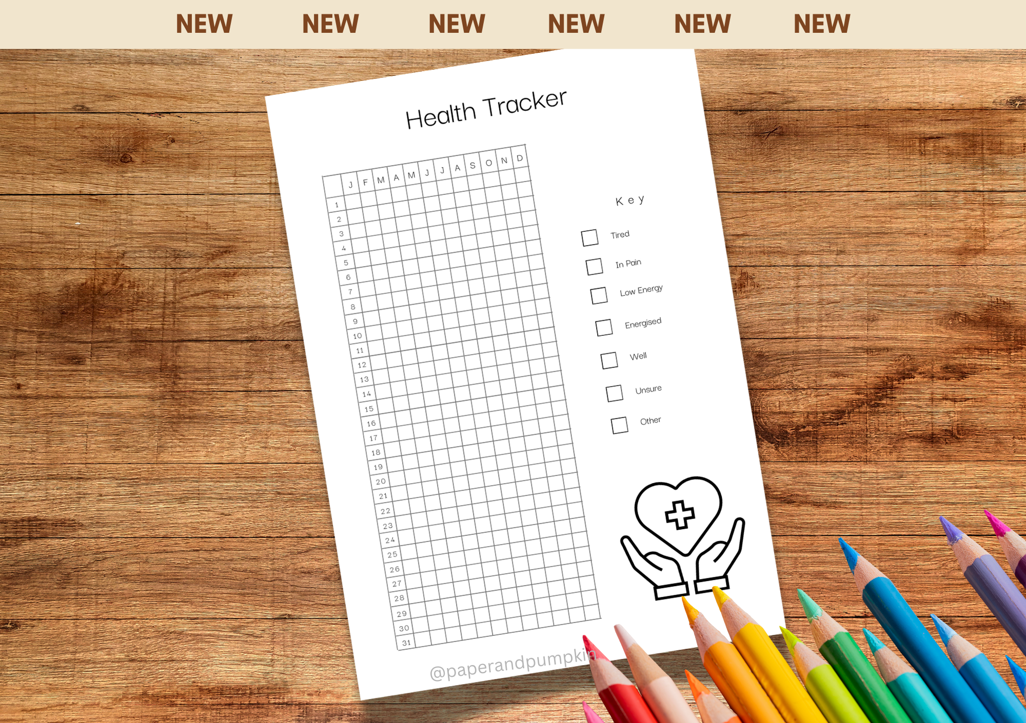 Health Tracker Bullet Journal Page