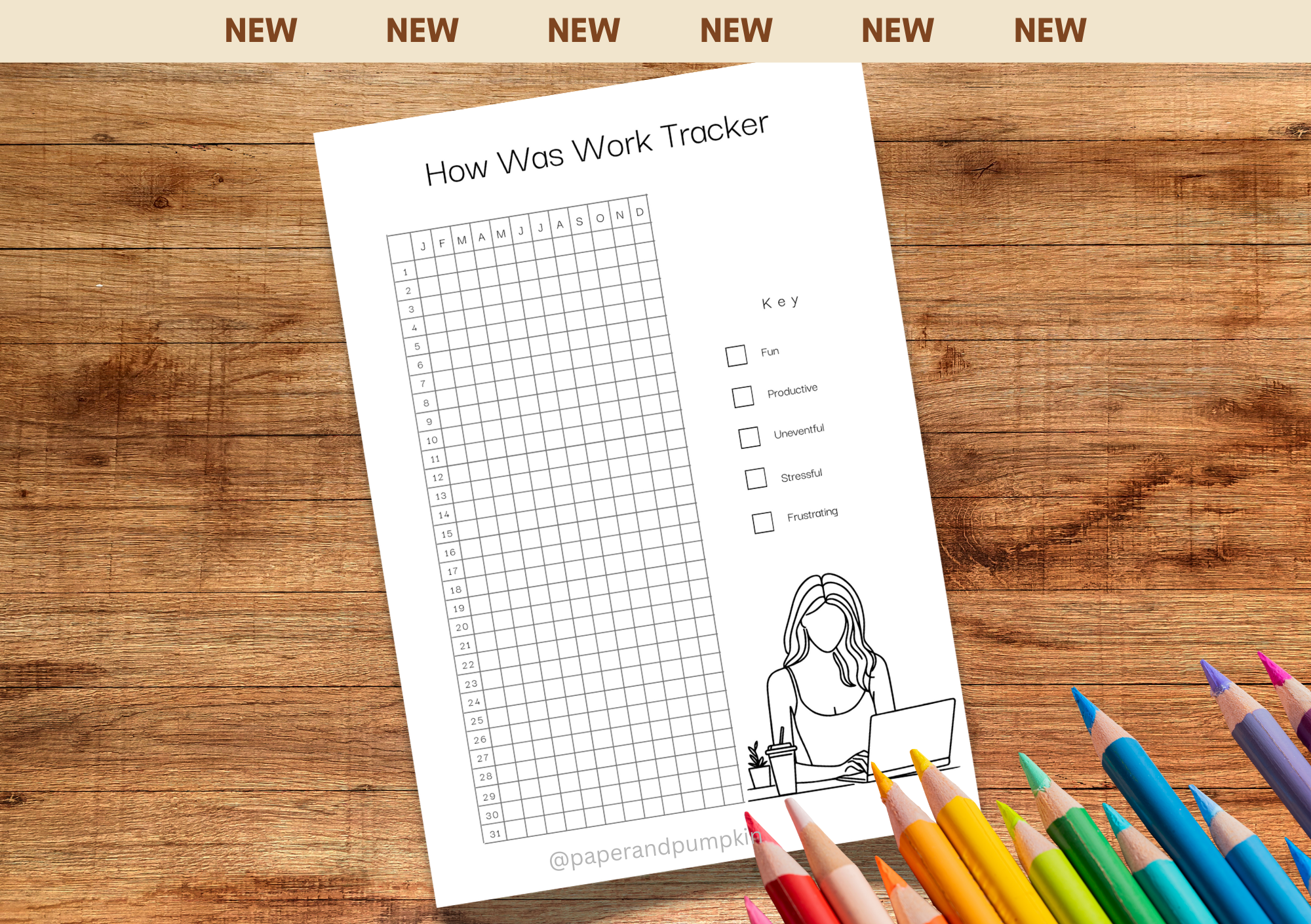 How Was Work Tracker Bullet Journal Page