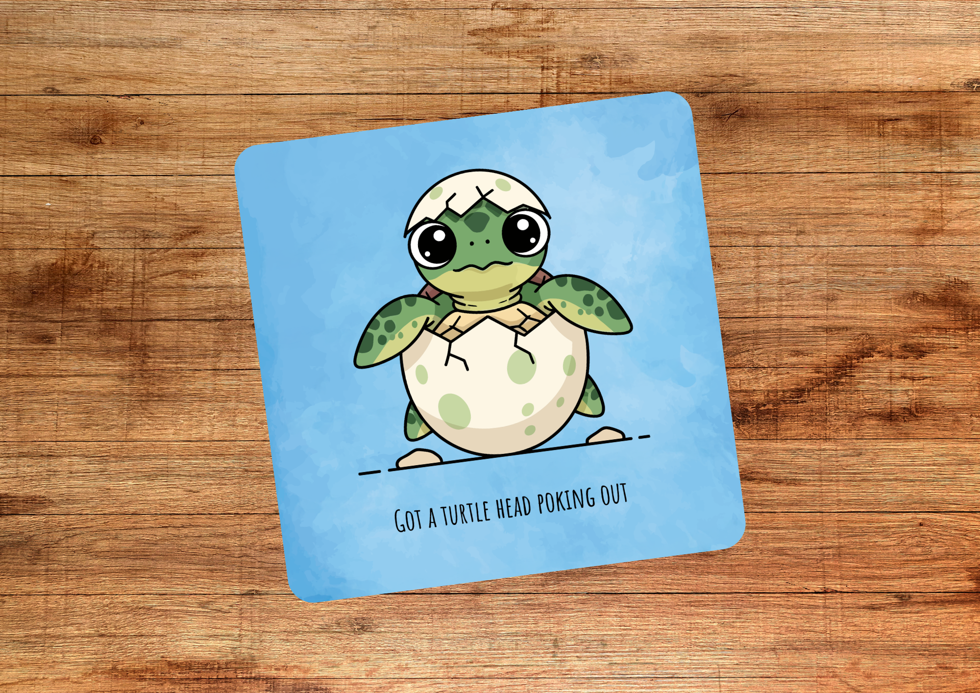Got A Turtle Head Poking Out Coasters
