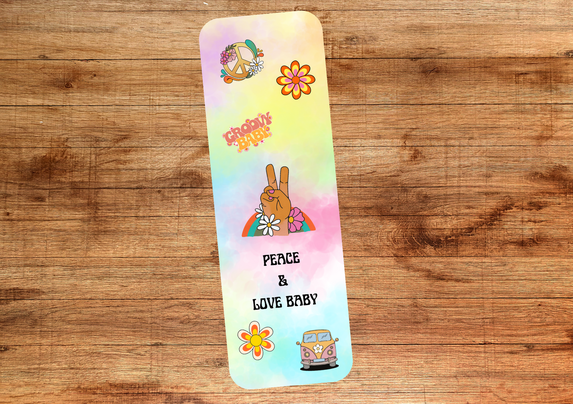 Peace & Love Baby Bookmark