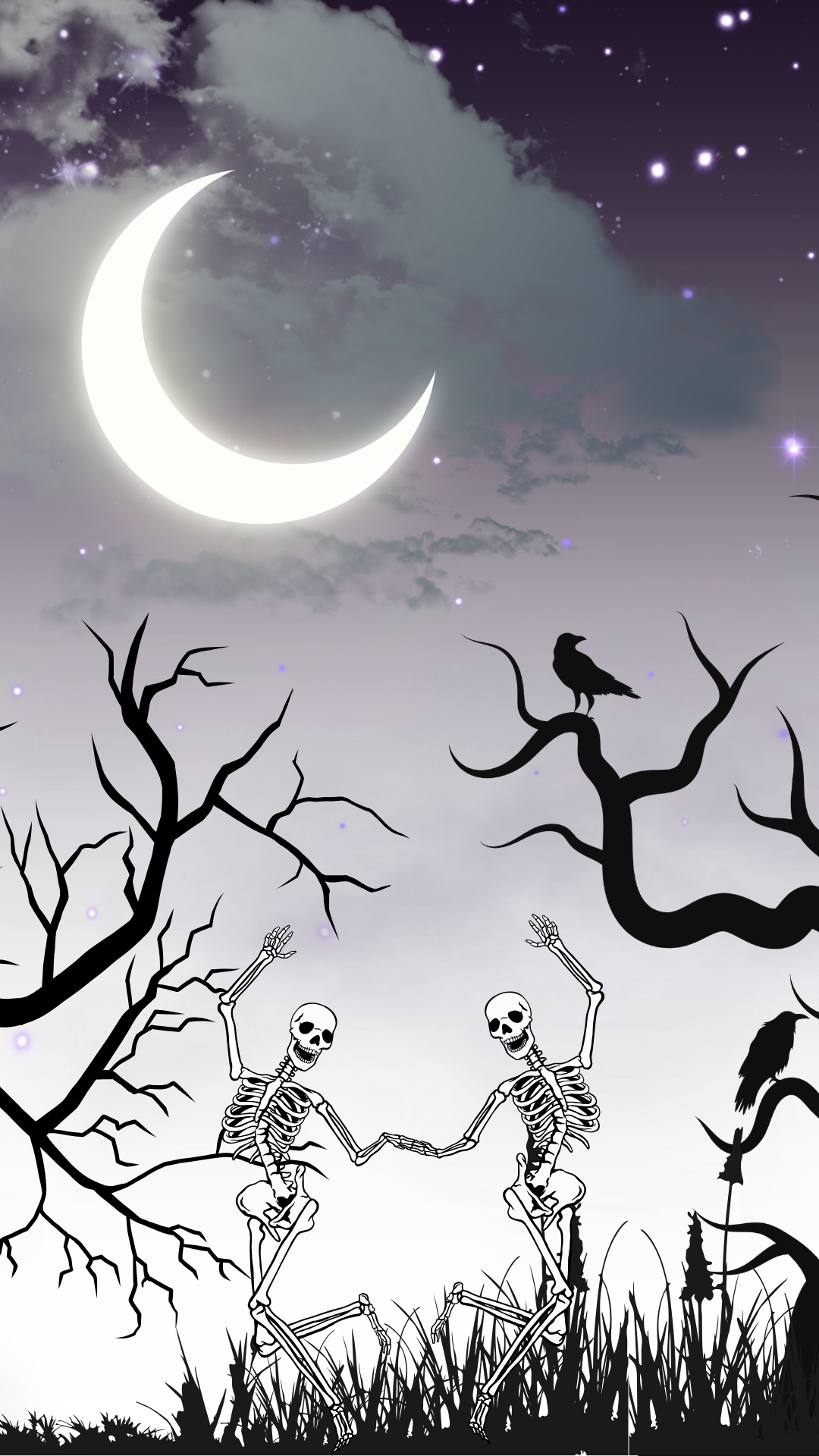 Skeleton Digital Download Phone Wallpaper