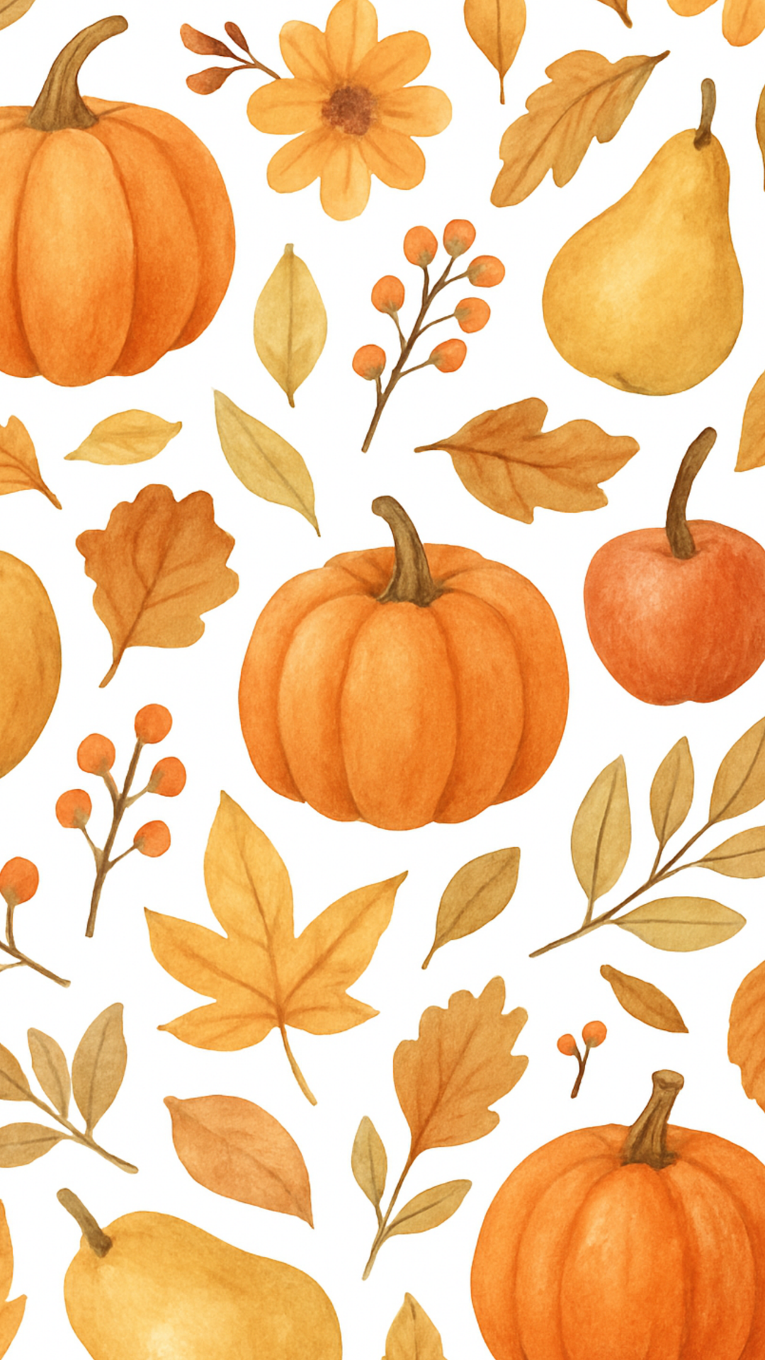 Pumpkin Digital Download Phone Wallpaper