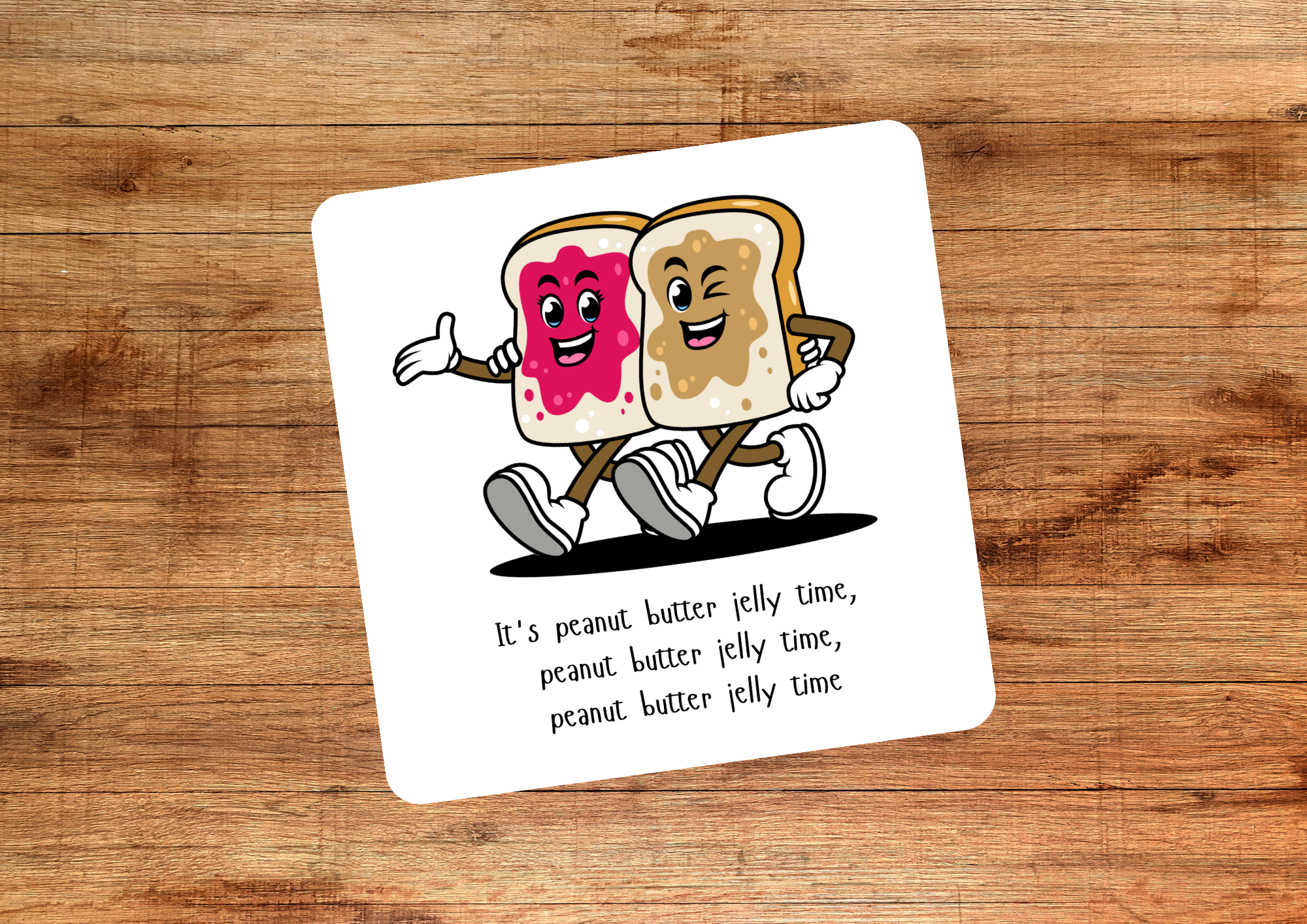 Peanut Butter Jelly Time Coasters