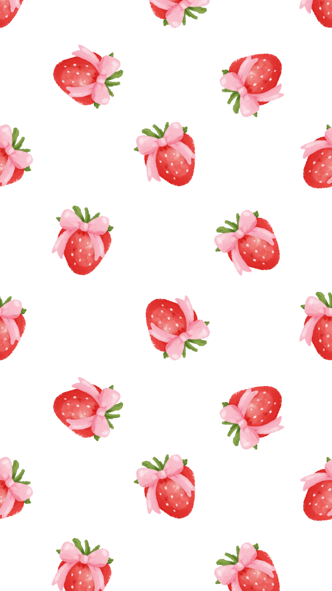 Strawberry Digital Download Phone Wallpaper