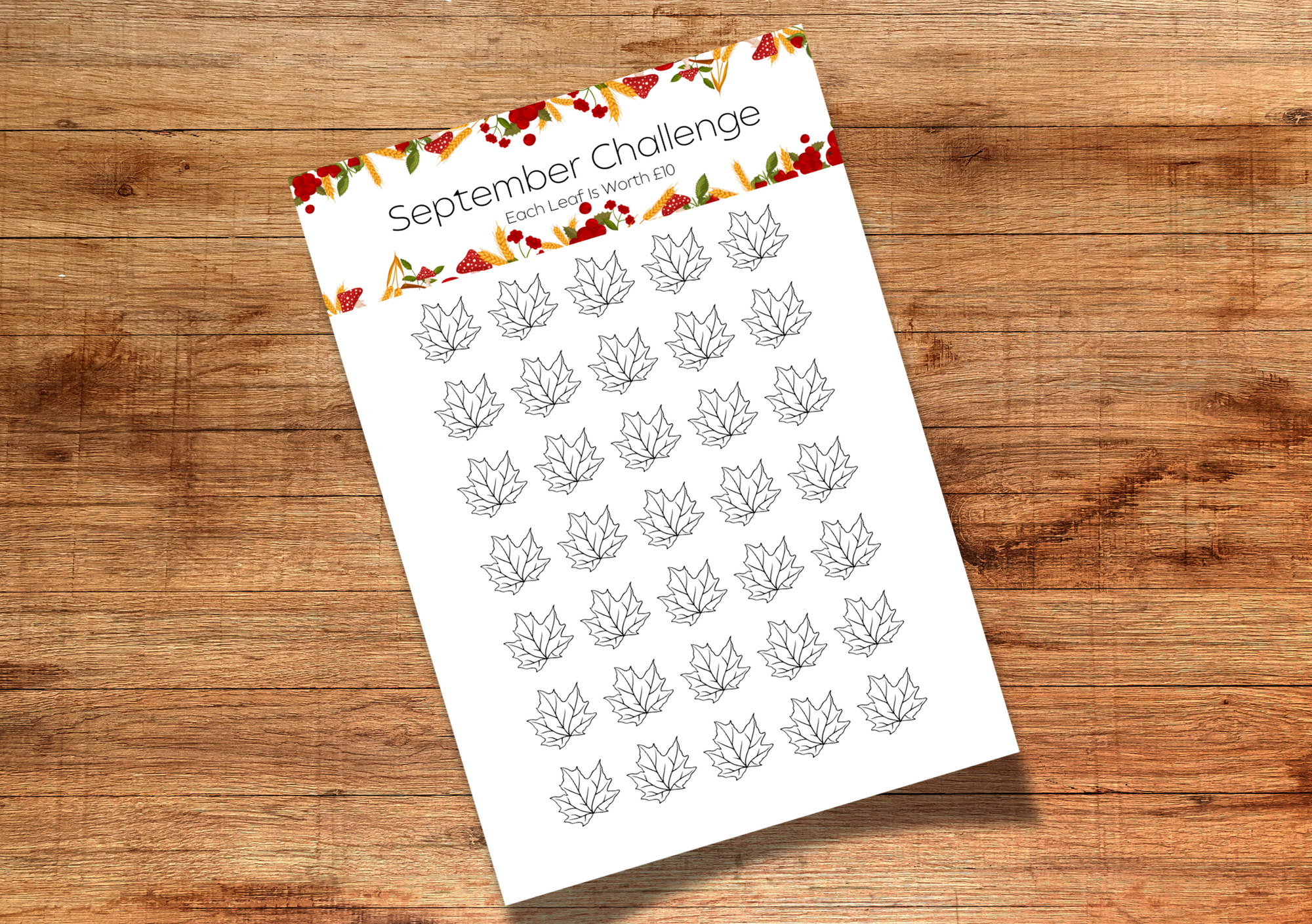 September Savings Challenge
