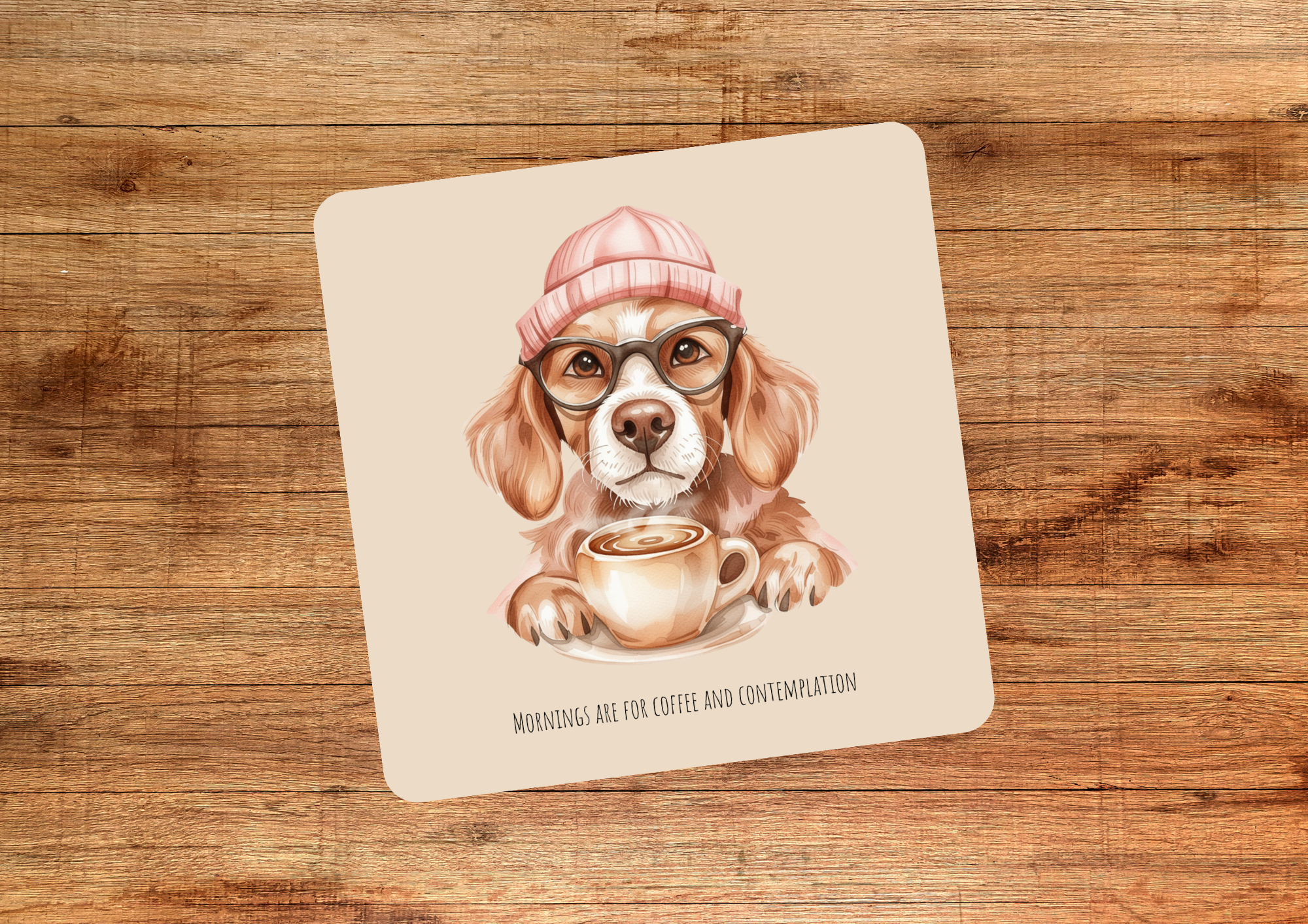 Mornings Are For Coffee & Contemplation Coasters