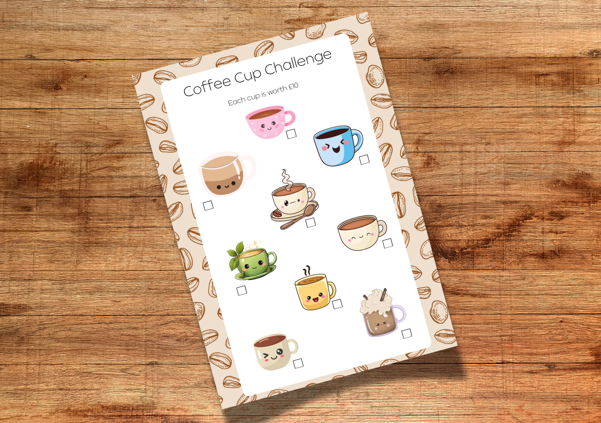 Coffee Cup Savings Challenge