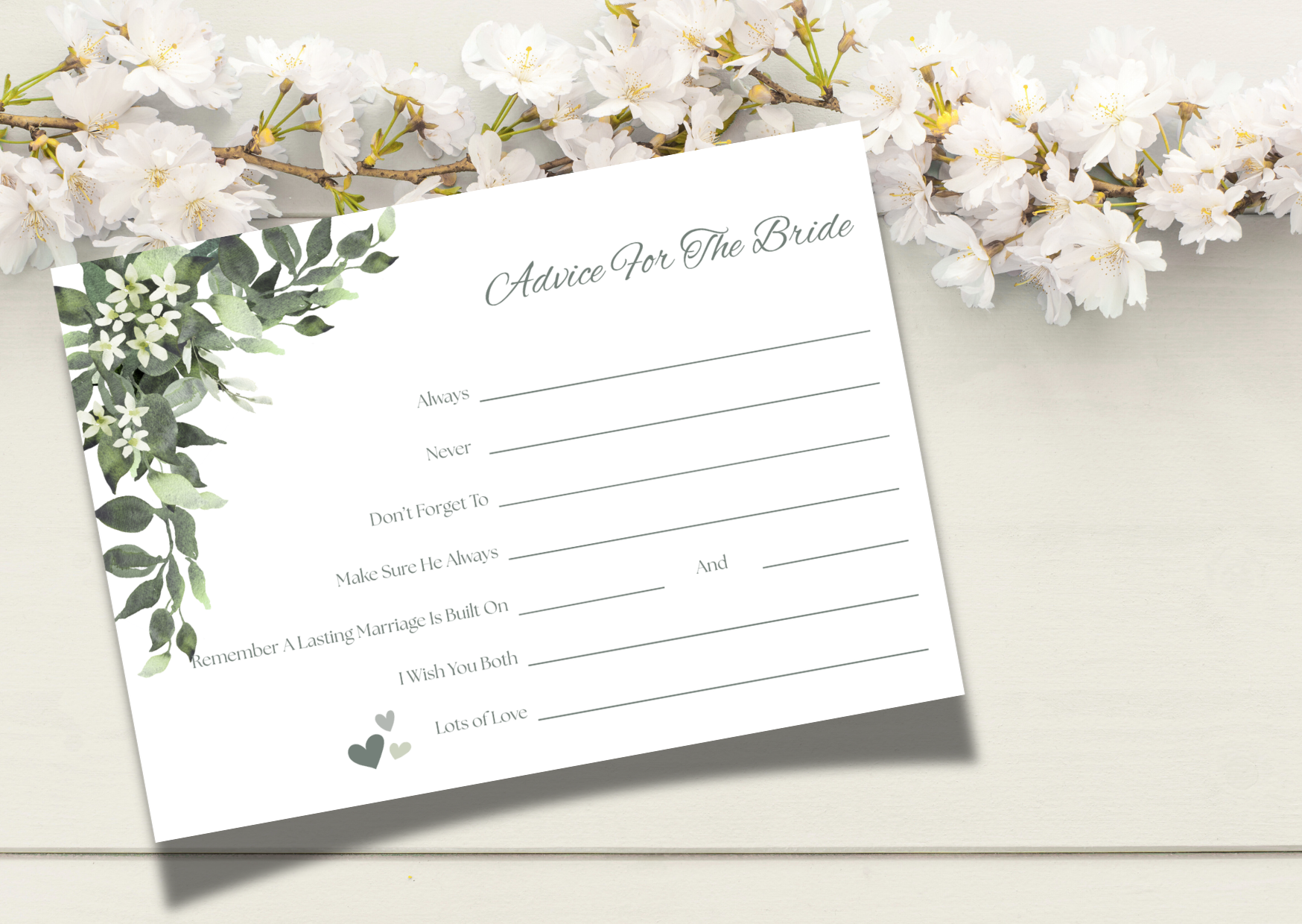Advice To Bride Cards - Lily Of the Valley
