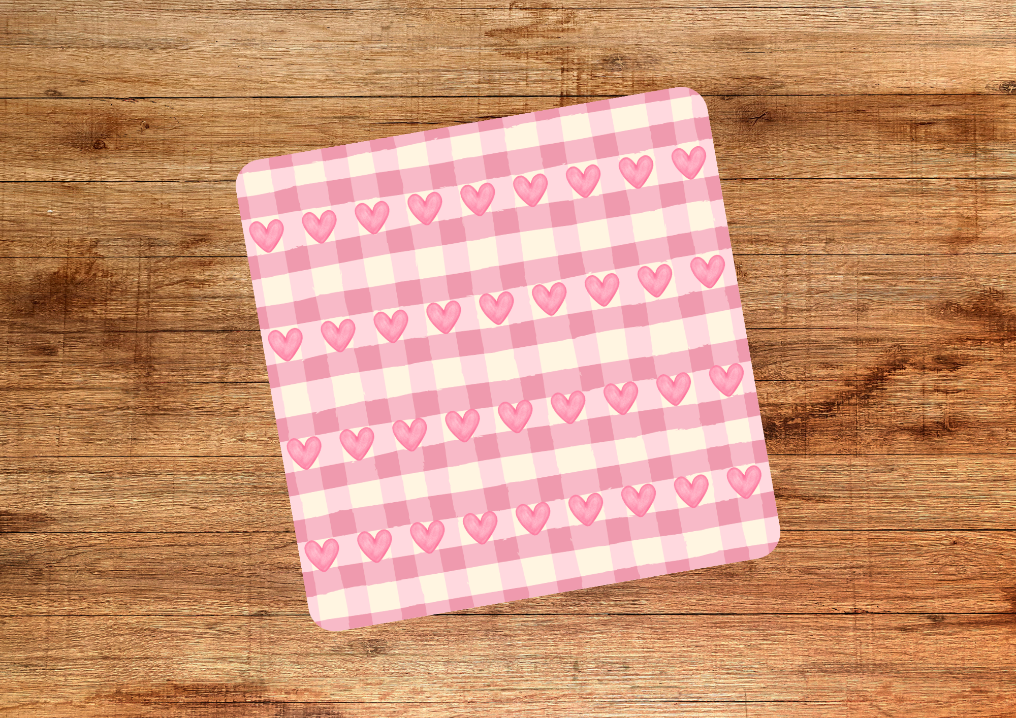 Heart Picnic Blanket Coasters