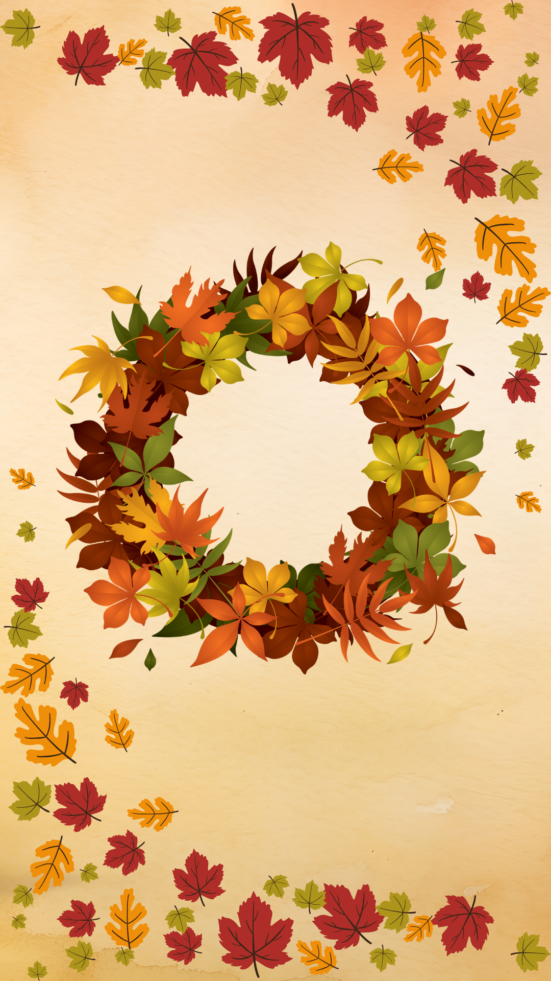 Autumn Leaves Digital Download Phone Wallpaper