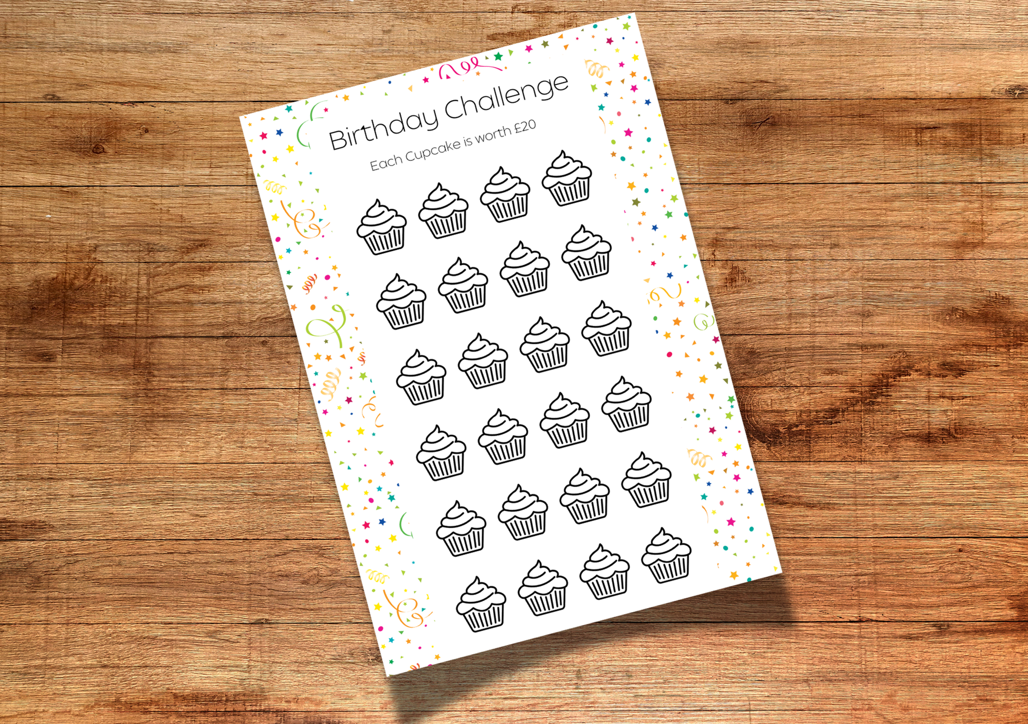 Birthday Savings Challenge