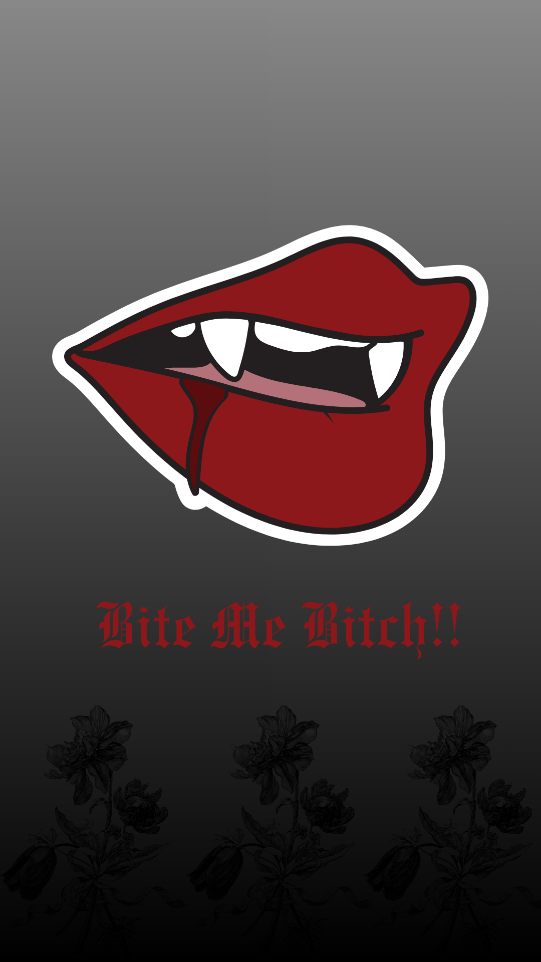 Bite Me Bitch Digital Download Phone Wallpaper