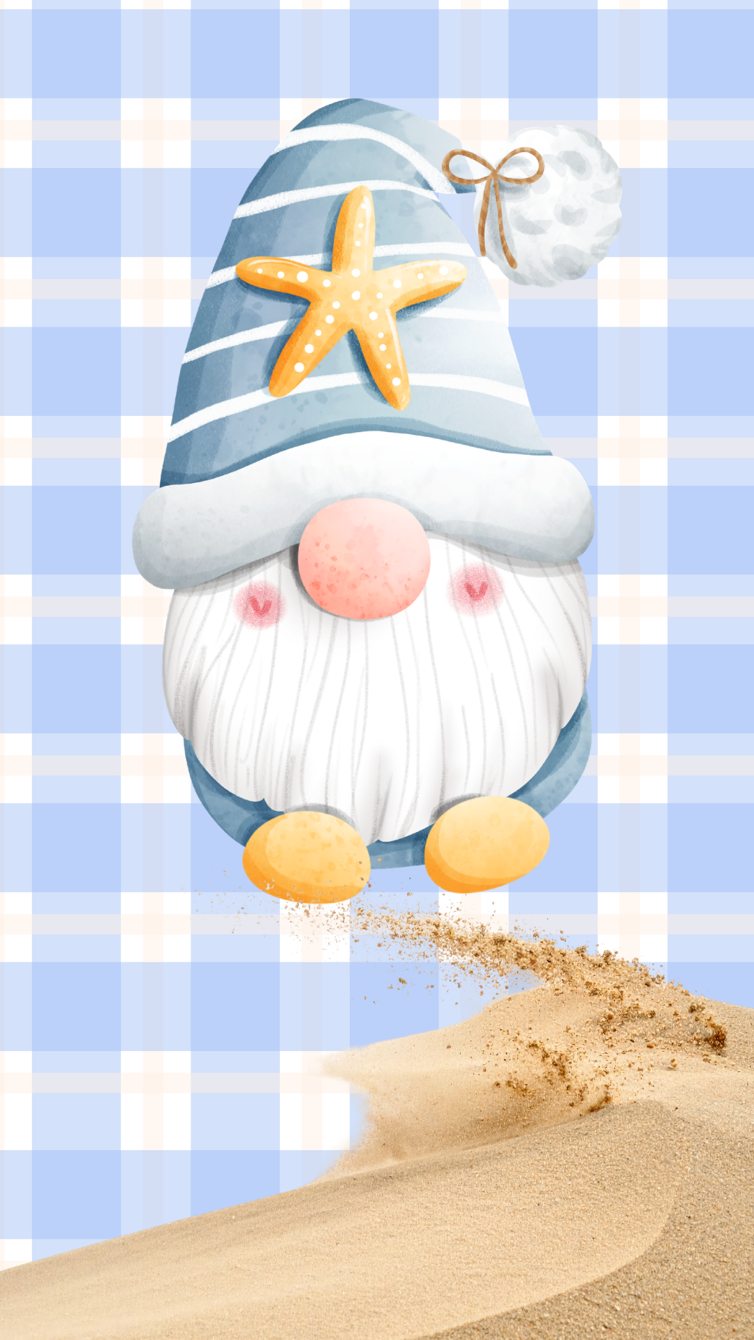 Beach Gonk Digital Download Phone Wallpaper