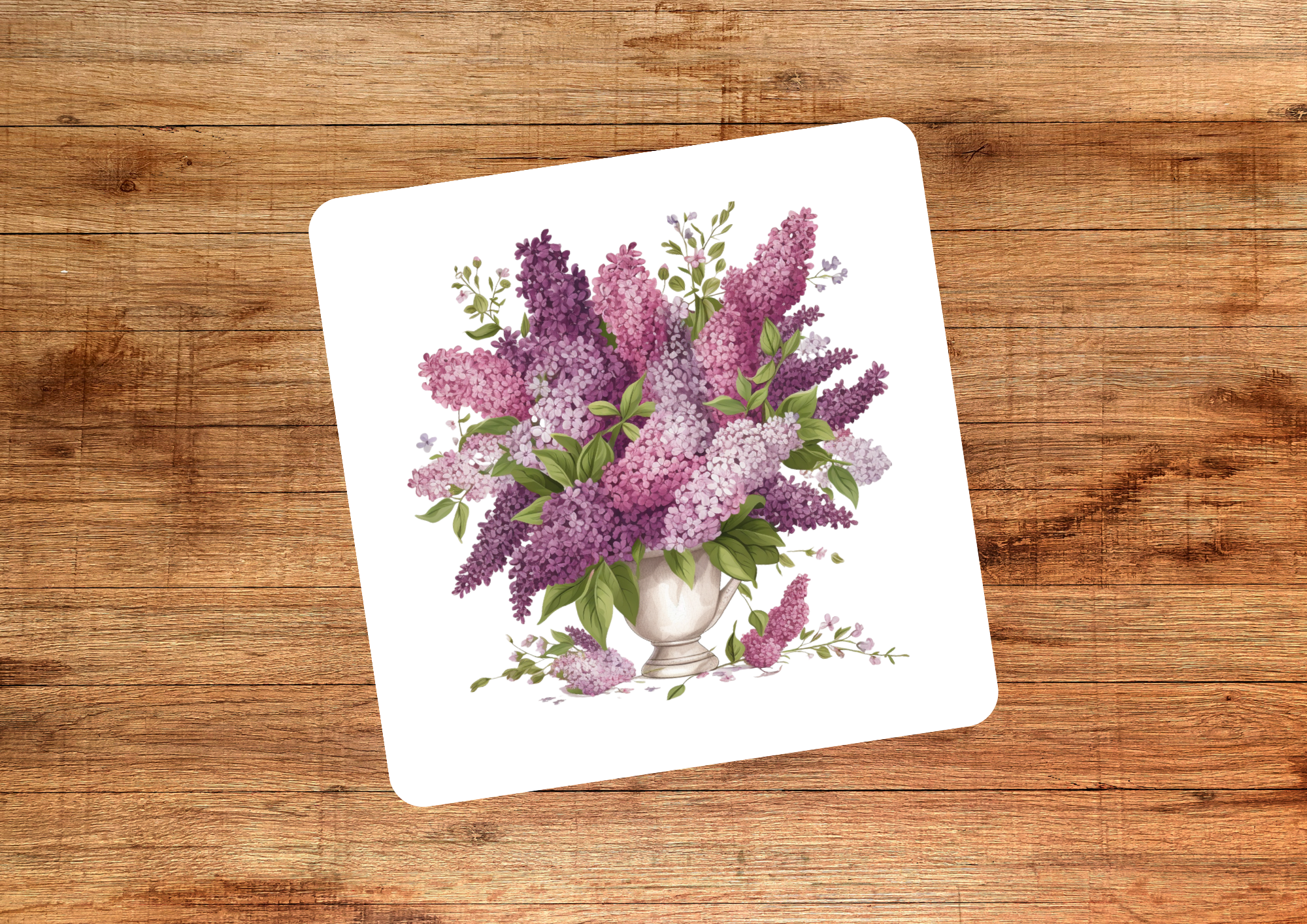 Purple Flowers Coasters