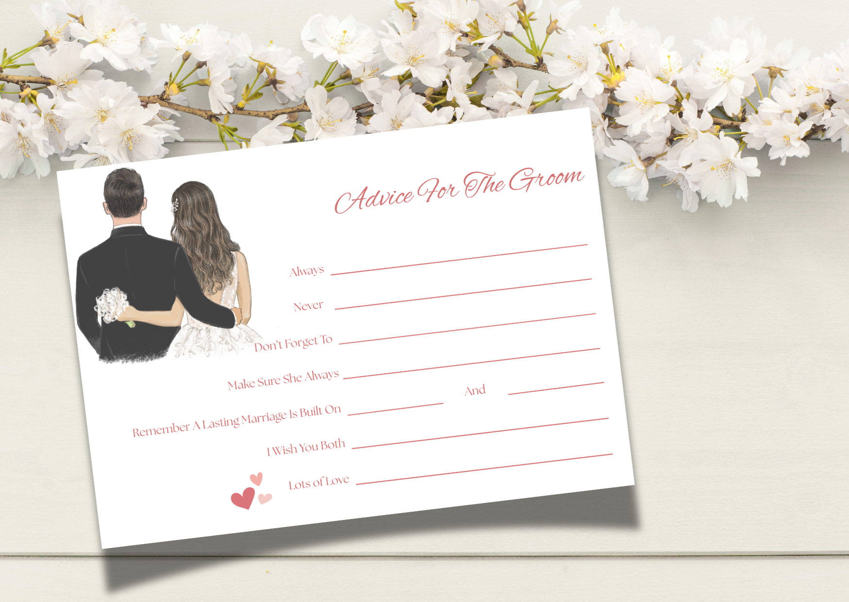 Advice To Groom Cards - Happy Couple