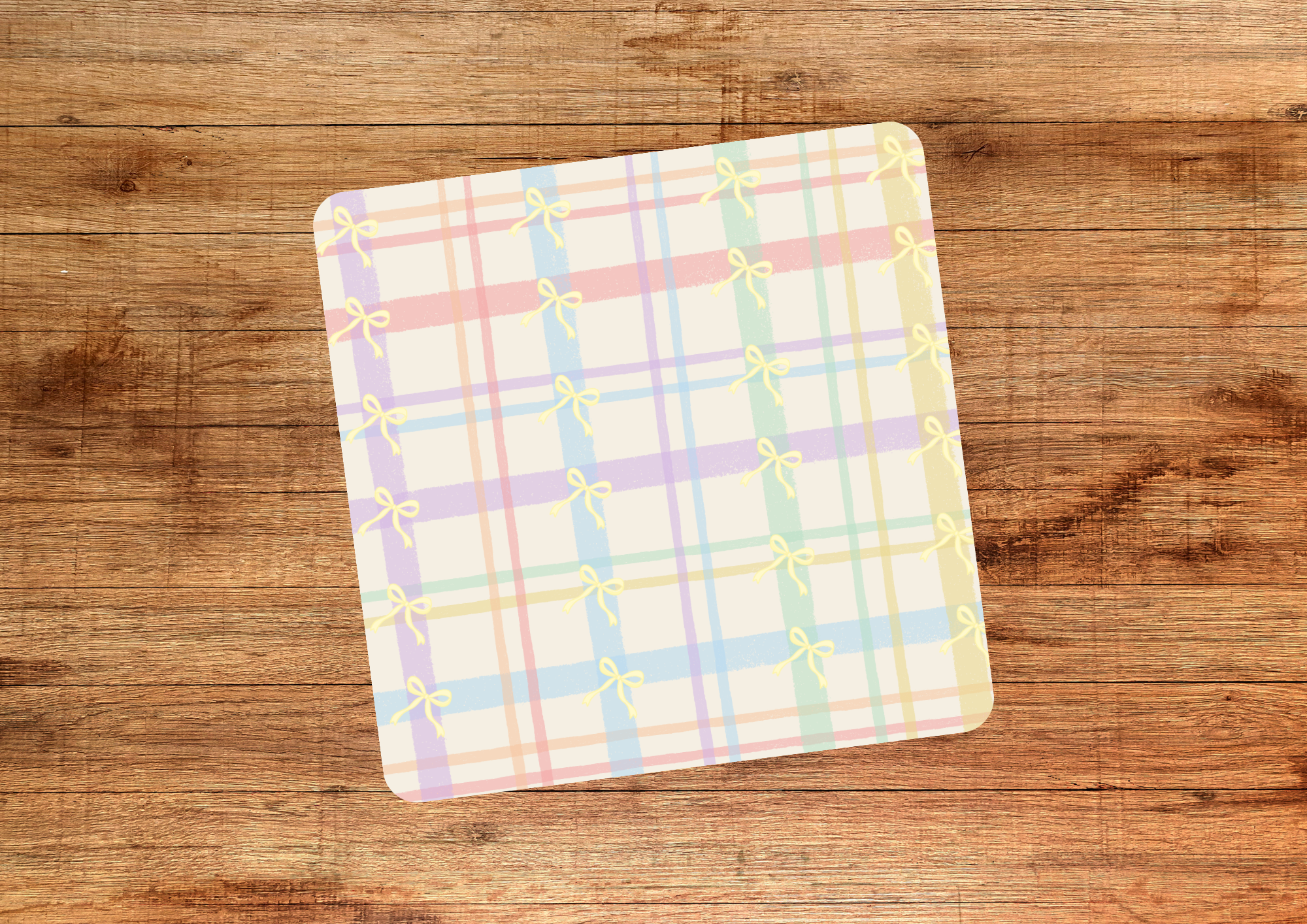 Pastel Picnic Blanket Coasters