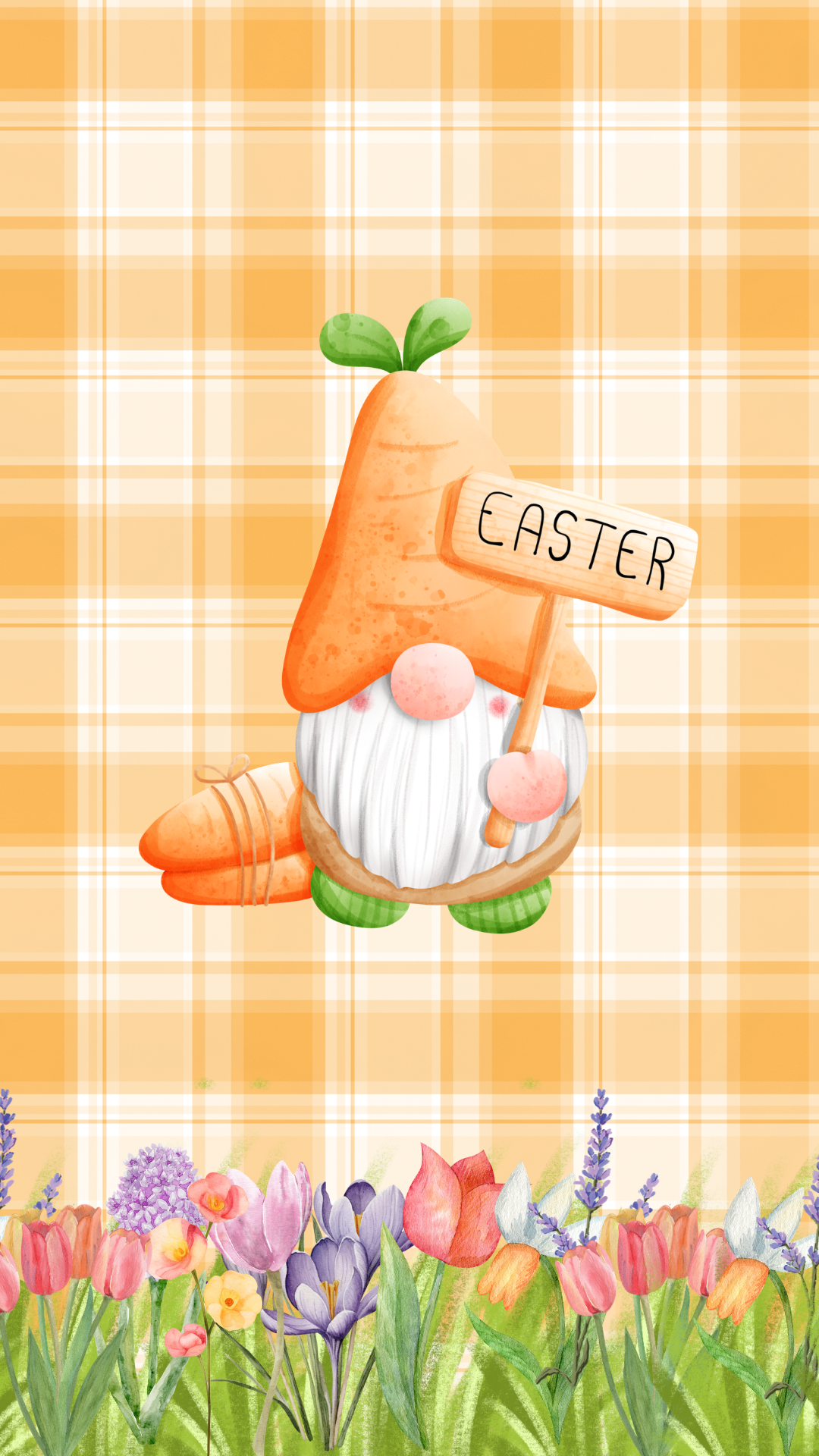 Easter Gonk Digital Download Phone Wallpaper