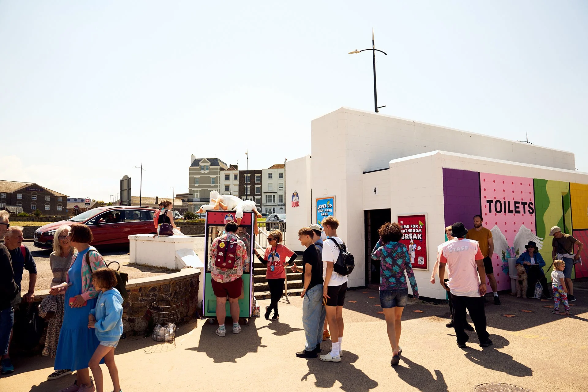 SE Johnson: Duck Toilet Time Arcade Mural