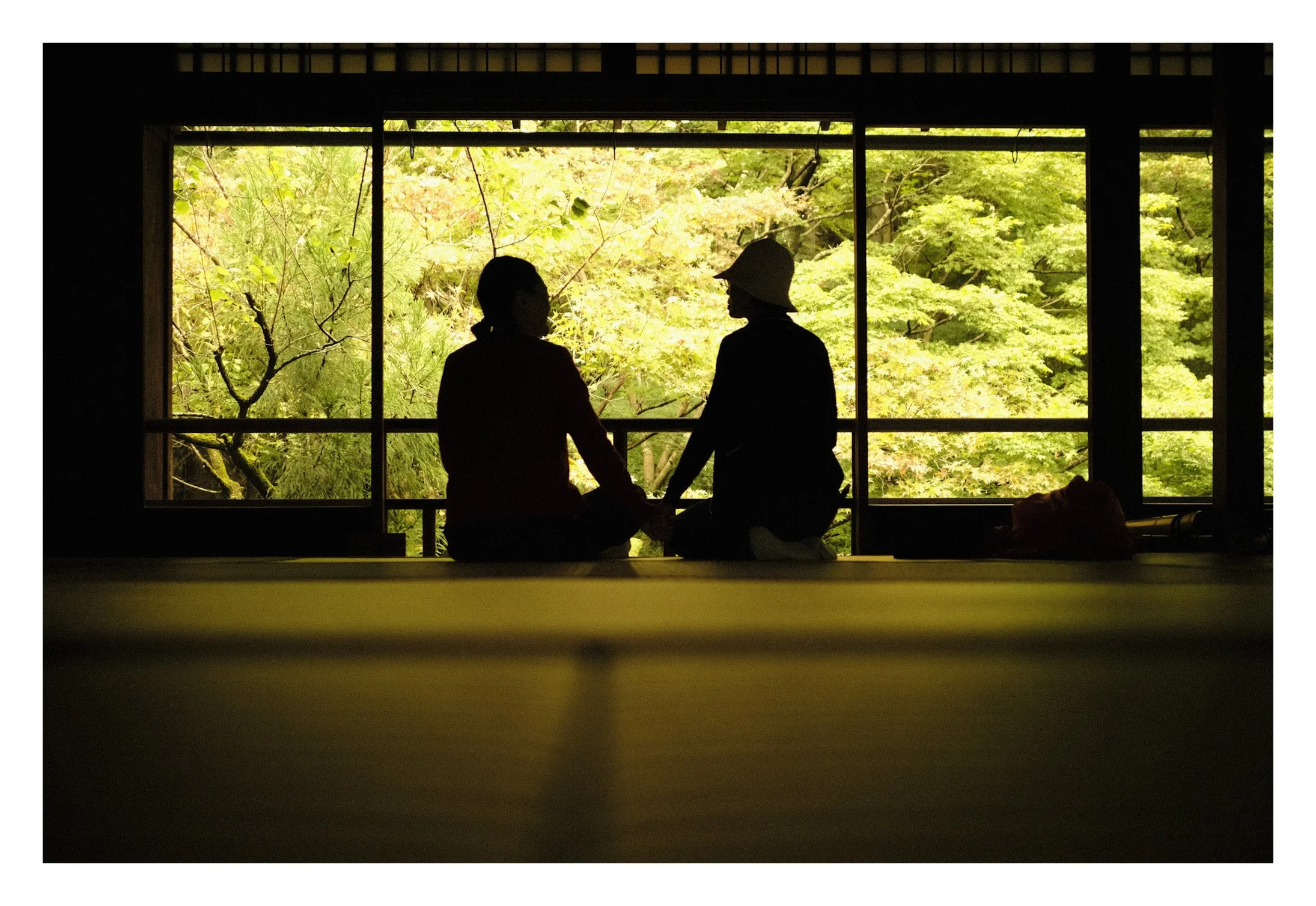 Conversation au jardin japonais