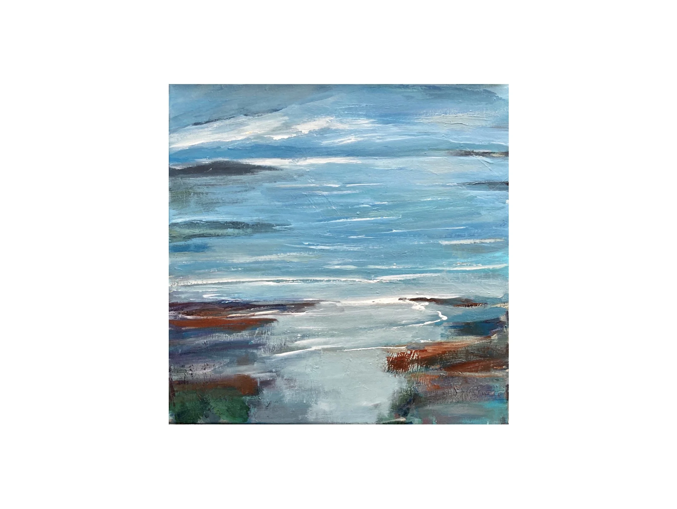 Whispered Dreams Unfolding -- Acrylic on canvas (40 x 40 cm)
