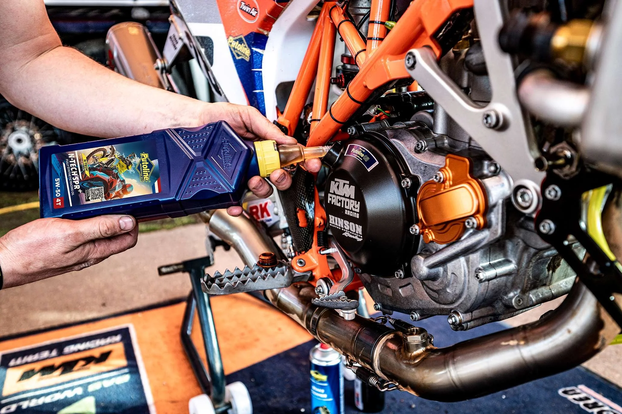 Oil Change On A Ktm Motorcycle