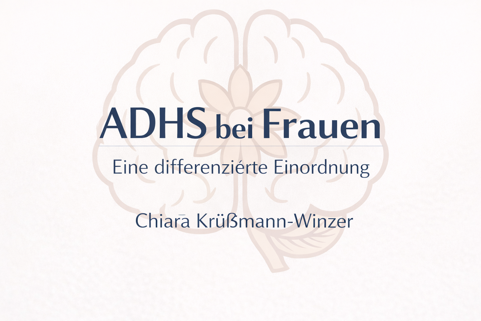 E-Book "ADHS bei Frauen - Eine differenzierte Einordnung"