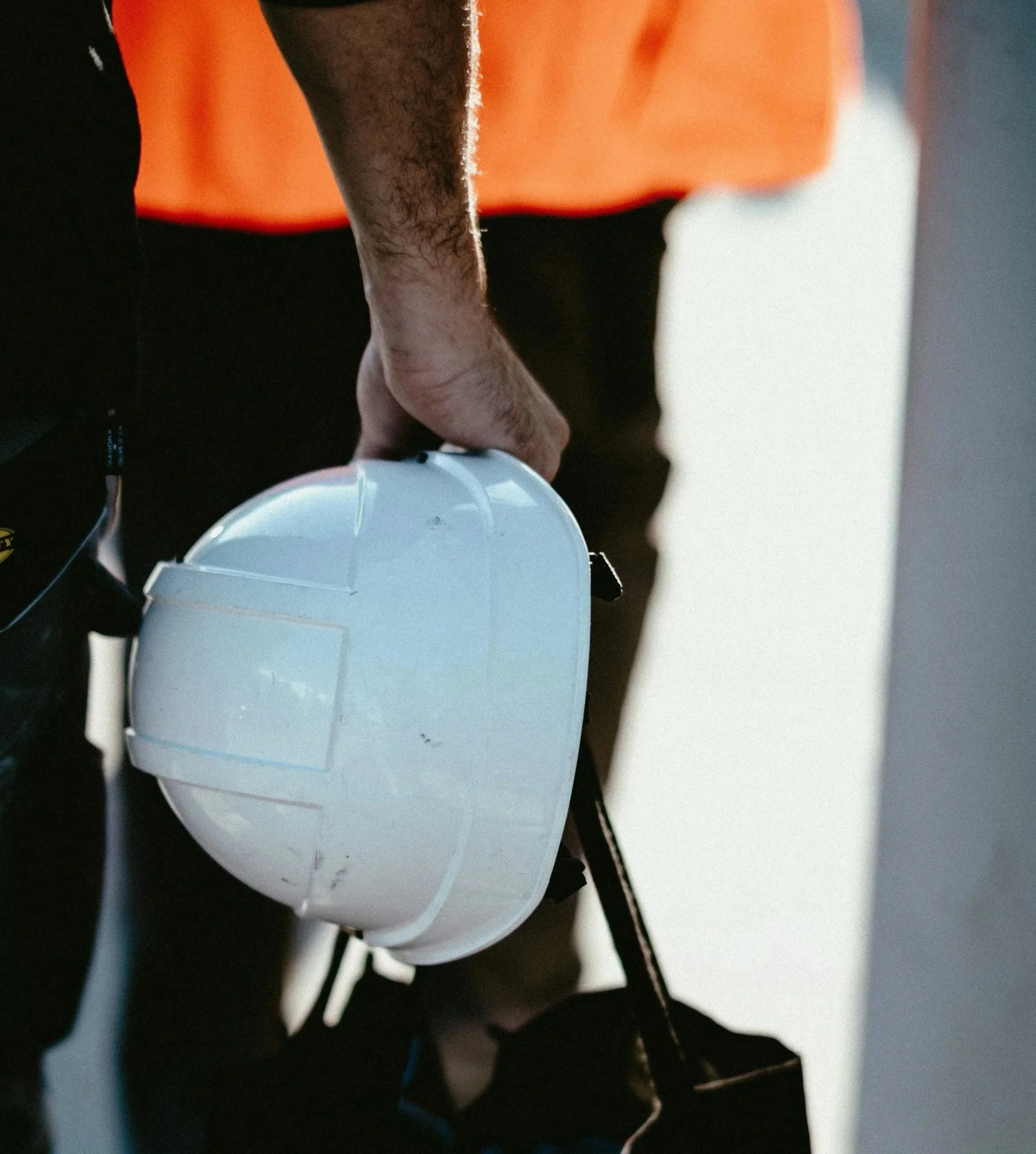 Casque de chantier blanc
