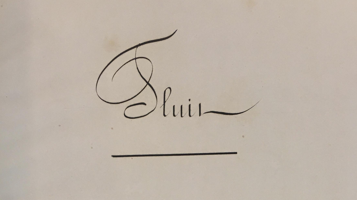 Elegant handwritten word 'Silvia' with an underline.
