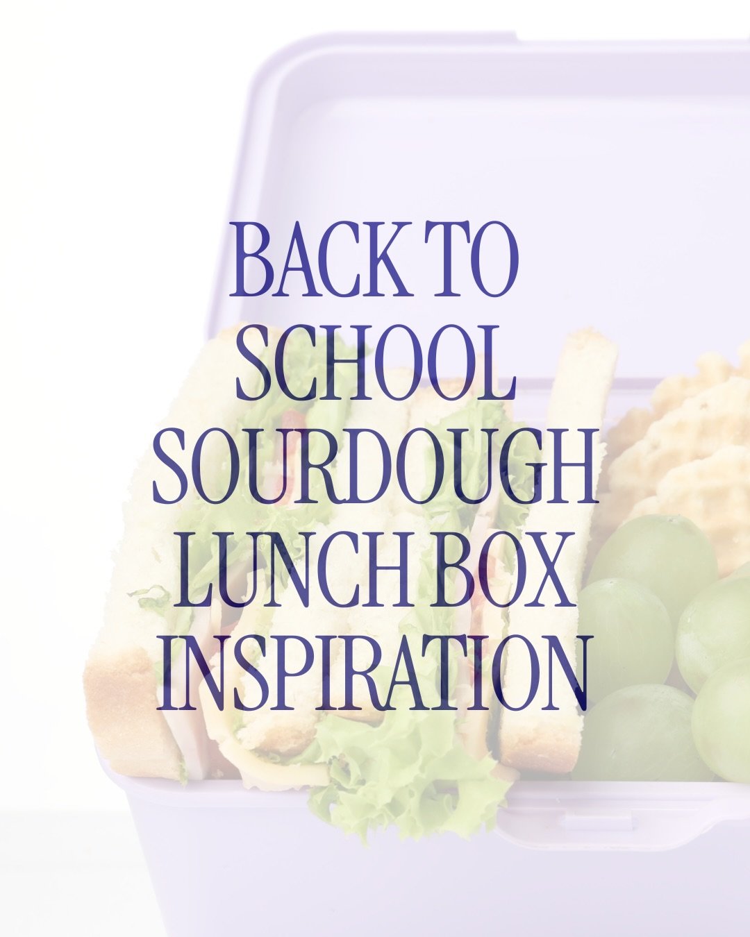 🥪 Back to school doesn&rsquo;t have to mean boring lunches!

As the school bags come out and the new term begins, it&rsquo;s the perfect time to refresh your lunchbox ideas with delicious homemade sourdough.

Not only is sourdough wonderfully versat