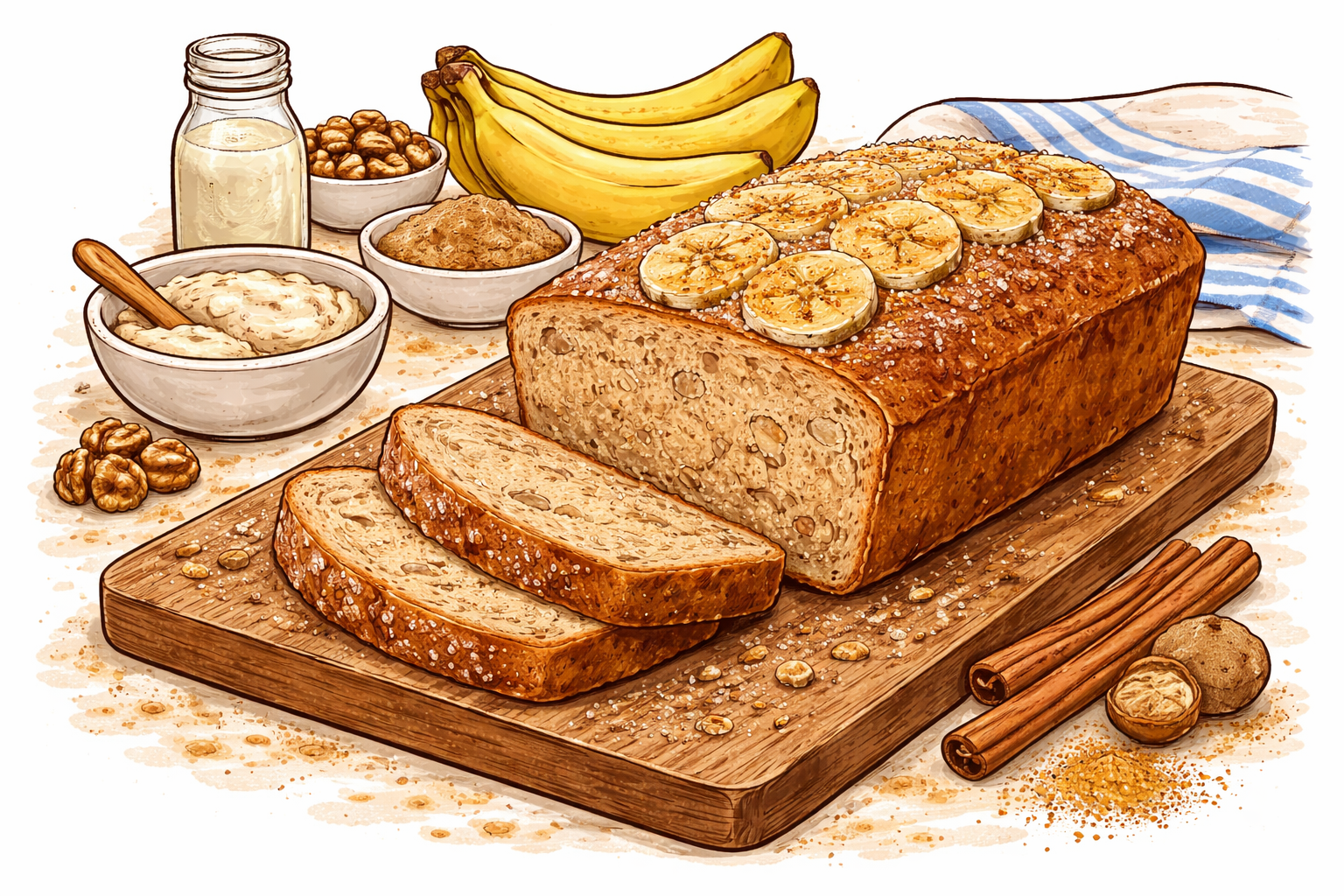 Sourdough Discard Banana Cake