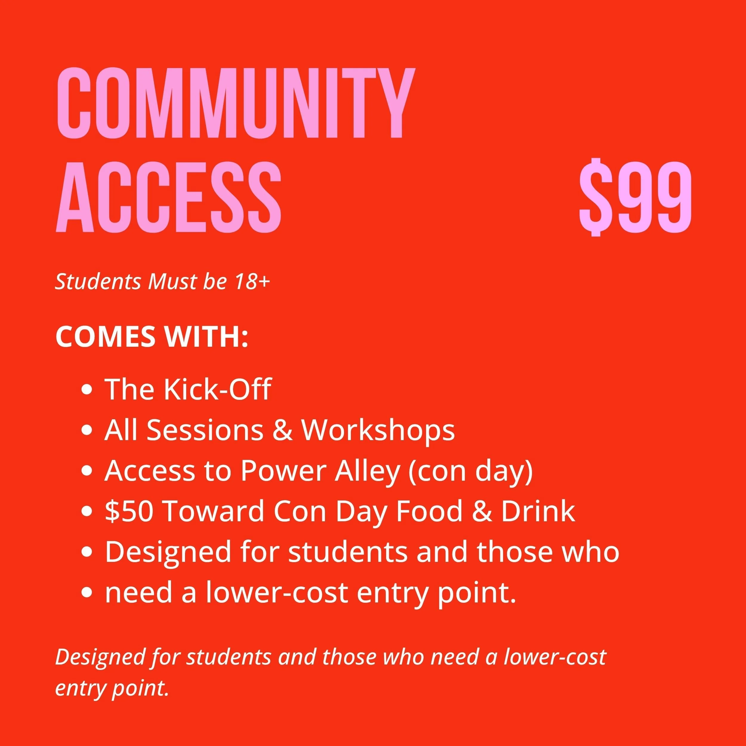 Community Access Pass