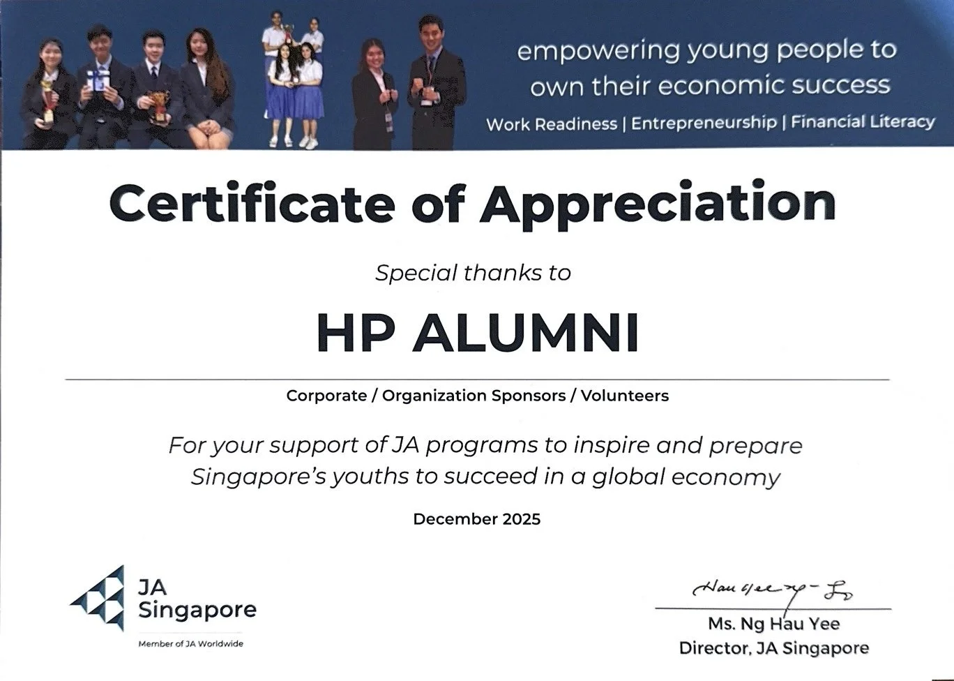 HPA Partnership with JA