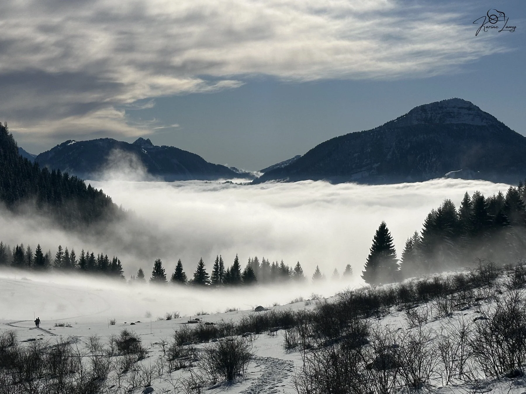 Mer de nuages Plateau de Solaison France