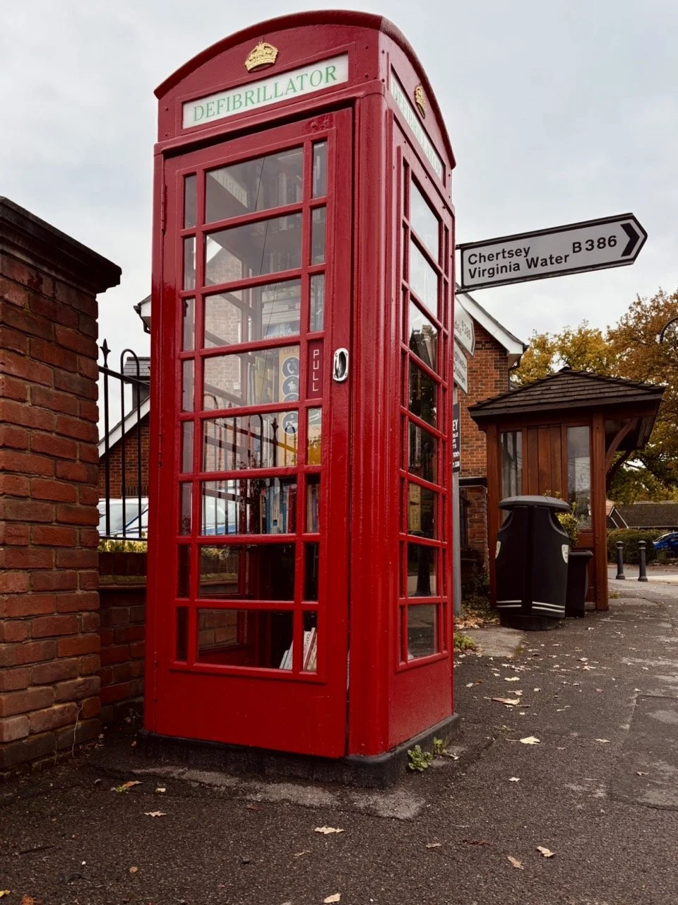 Red Telephone box in the heart of windlesham village