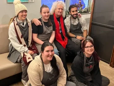 fieldhousestaff with brian may at xmas.webp